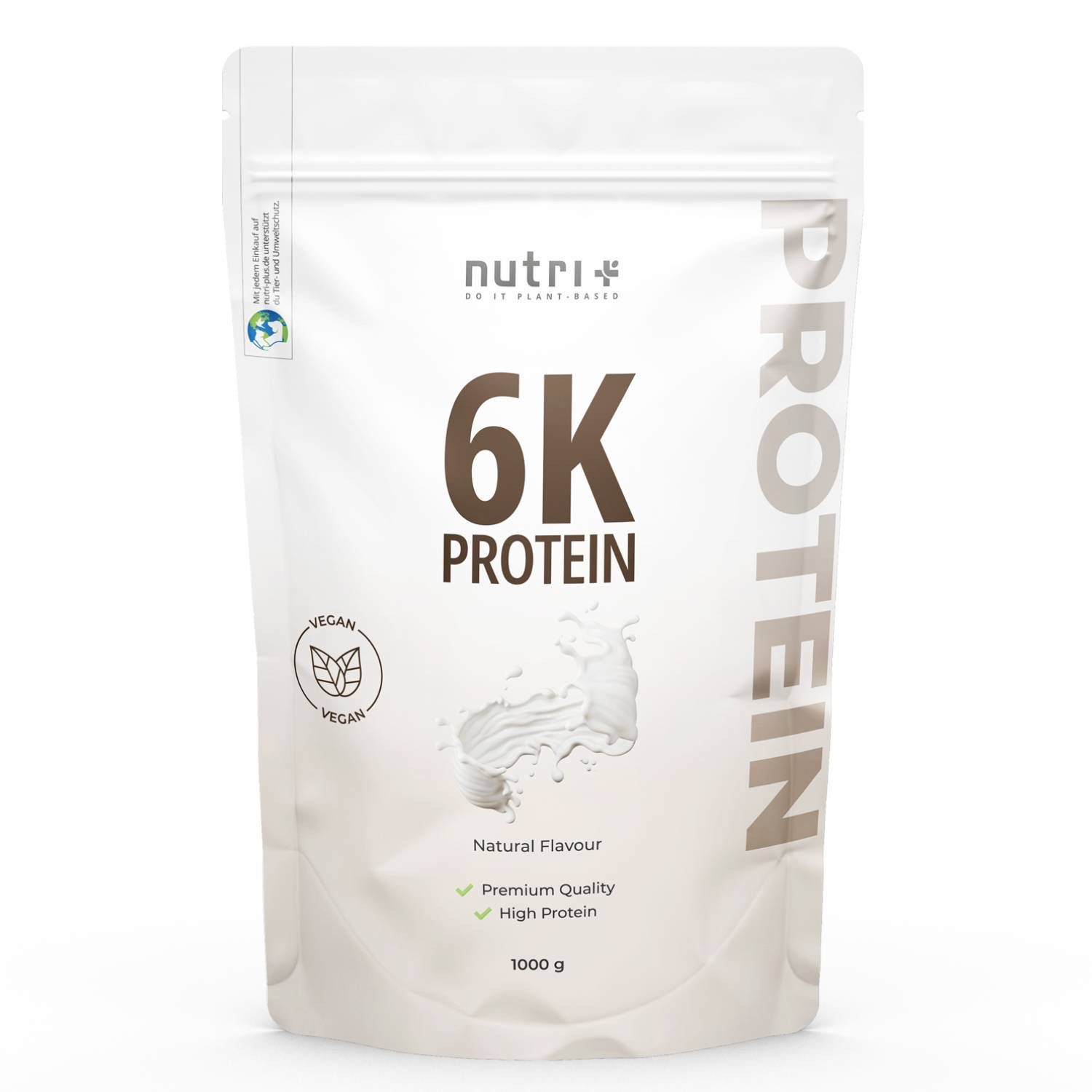nutri+ Proteinpulver 6K Eiweiß Pulver, 1 er 1000 g