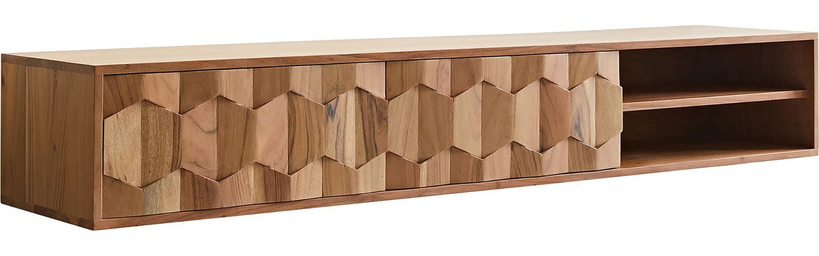 DELIFE Lowboard Fevo, Akazie Natur 160 günstig online kaufen