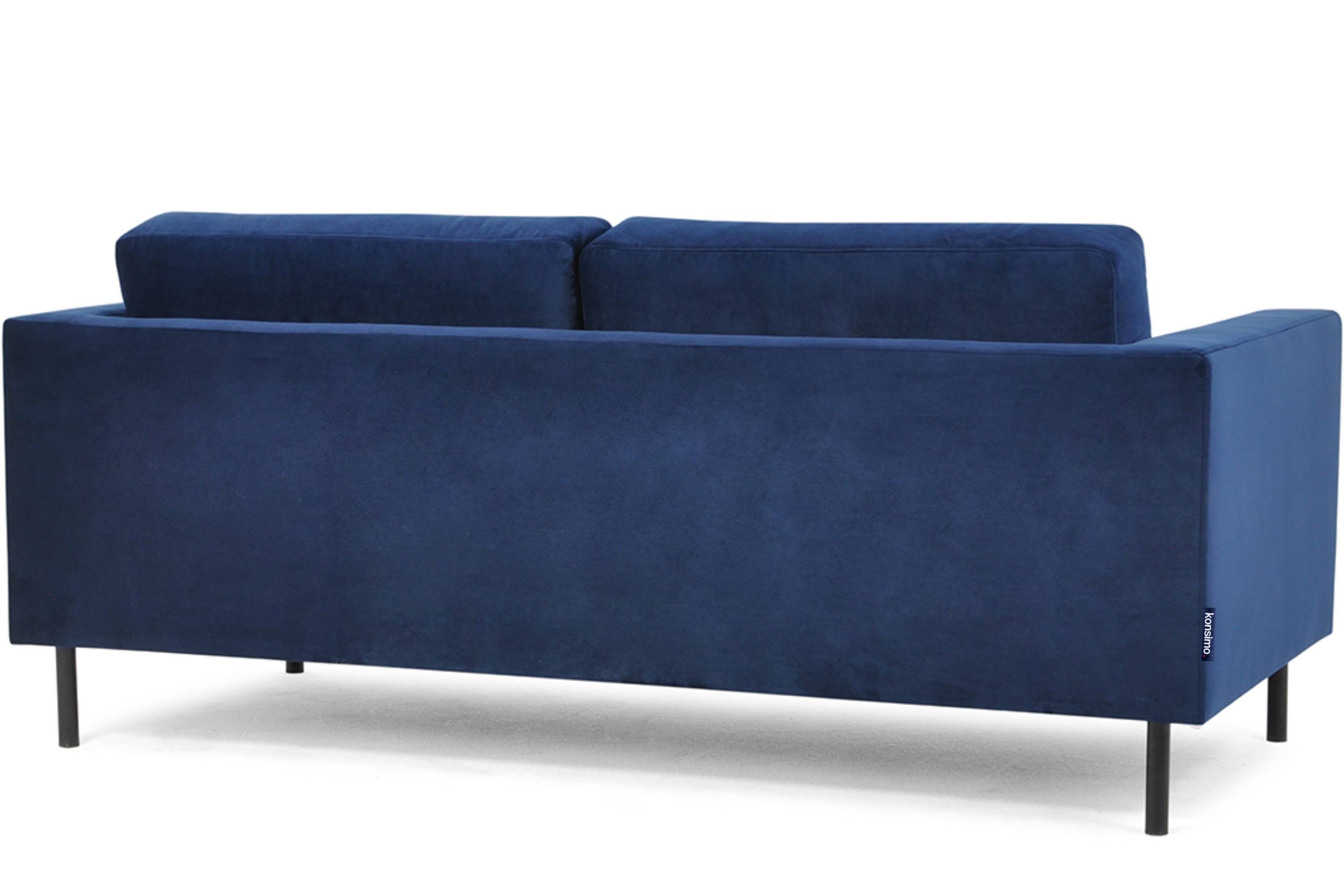 Design TOZZI marineblau universelles Konsimo marineblau | Sofa, marineblau 2,5-Sitzer | hohe Beine,