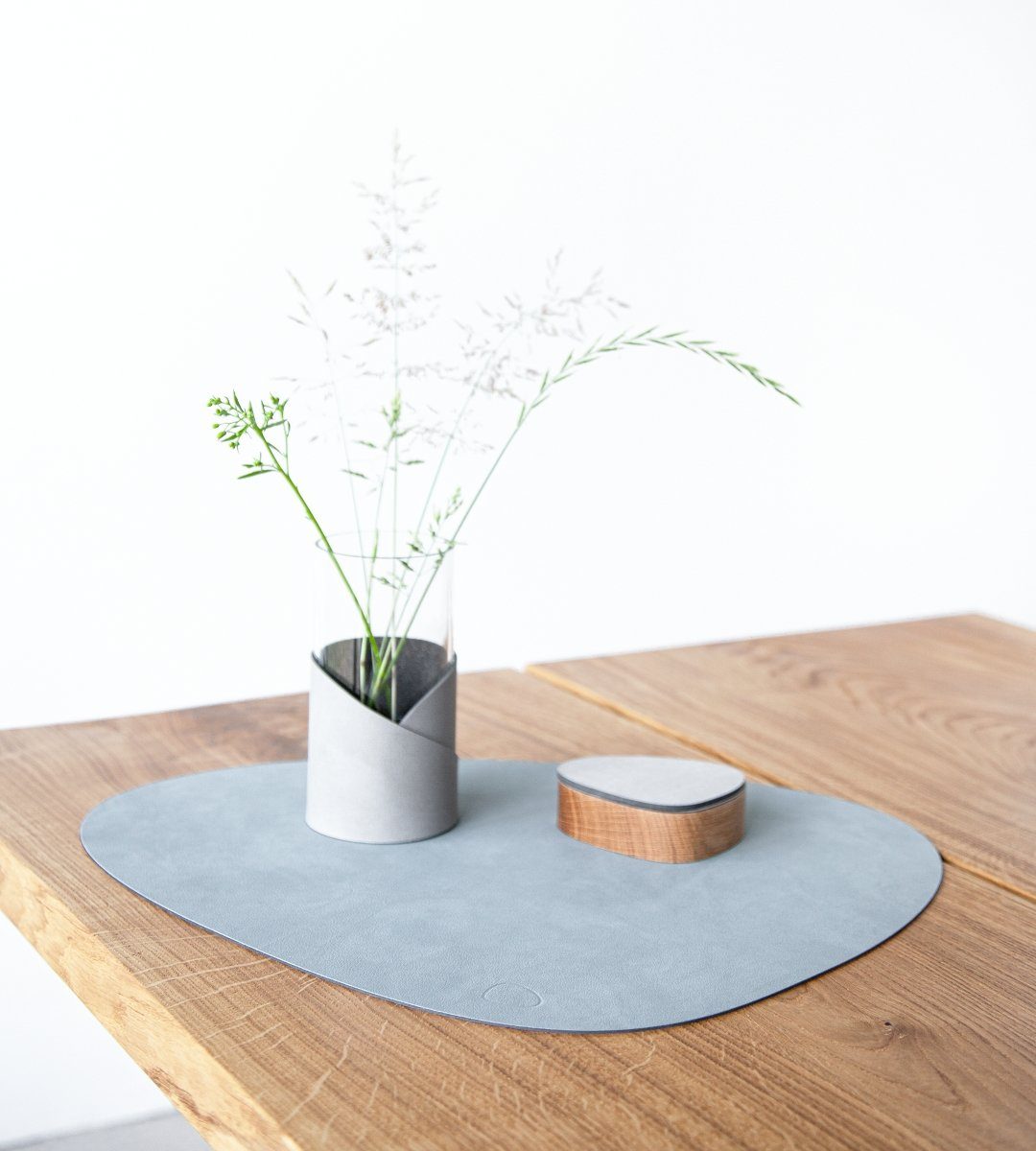 LIND DNA Platzset NUPO Tischset Curve L light blue 37 x 44 cm, Table Mat Curve L Nupo Light Blue