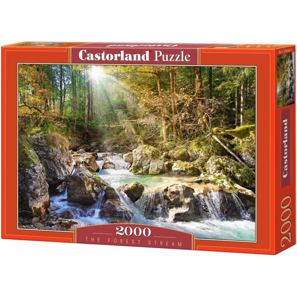Castorland Puzzle Puzzle Fluss im Wald 2000 Teile, Puzzleteile