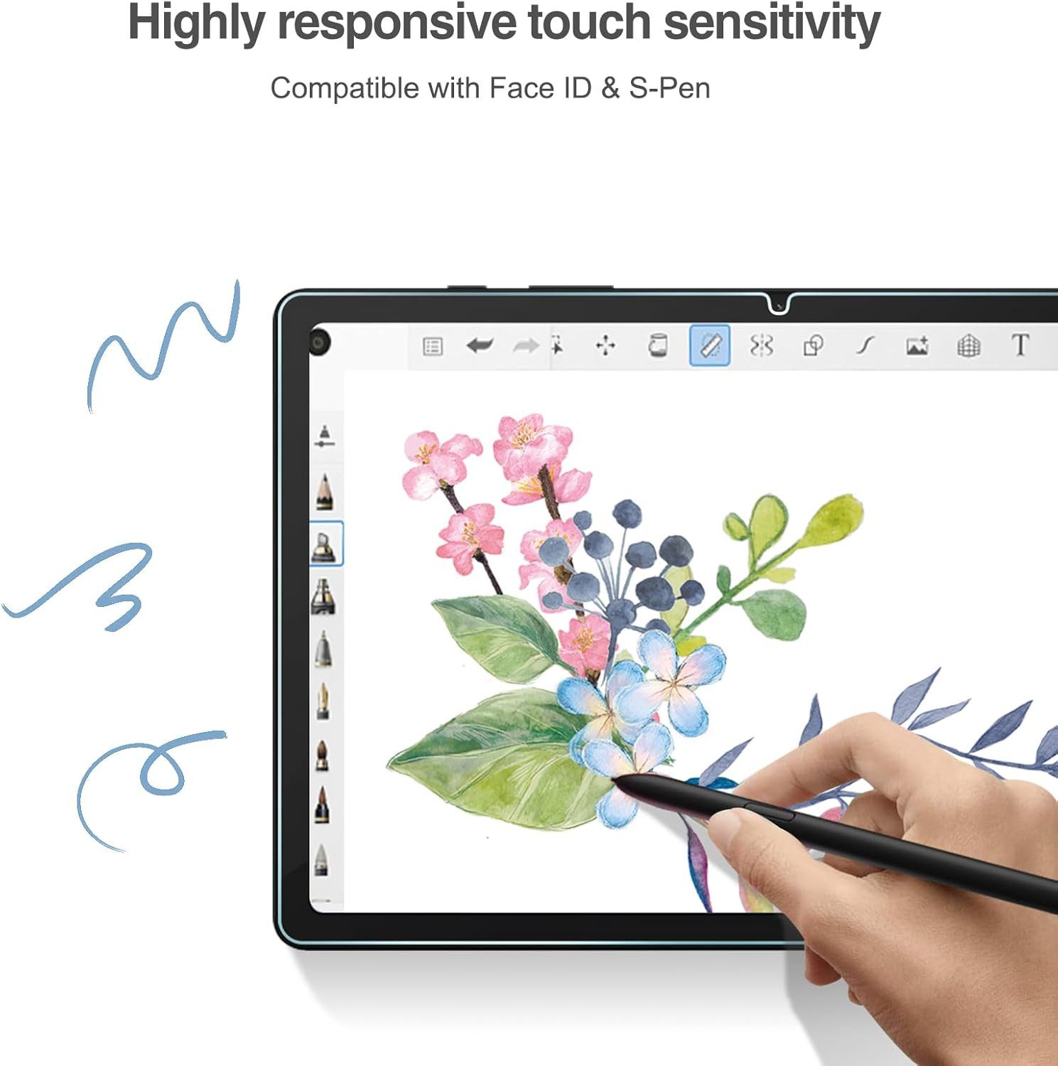 CLM-Tech Displayschutzglas 2X für Lenovo Idea Tab 11'' 2025/ Lenovo Tab M11 11'' 2024, Panzerglas Spar-Set, 2 Stück, Anti-Fingerabdruck und kratzfest – Bild 4 von 5