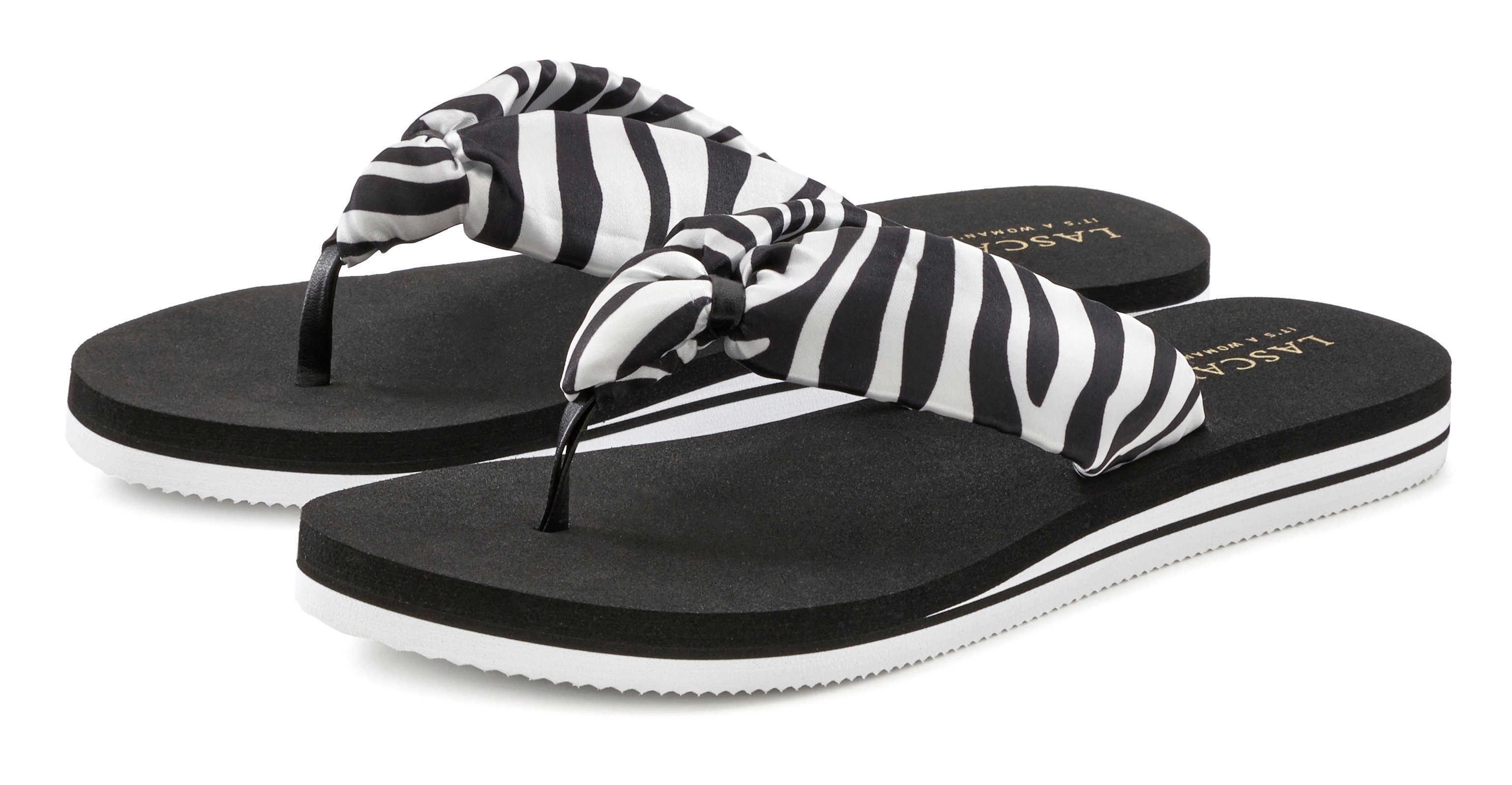 LASCANA Sandale, Pantolette, Badezehentrenner Zehentrenner, Badeschuh ultra günstig online kaufen