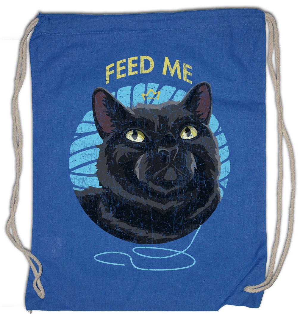 Turnbeutel Feed Me Cat Turnbeutel Katzen Kätzchen Kater Katze Cat Kitty Addicted