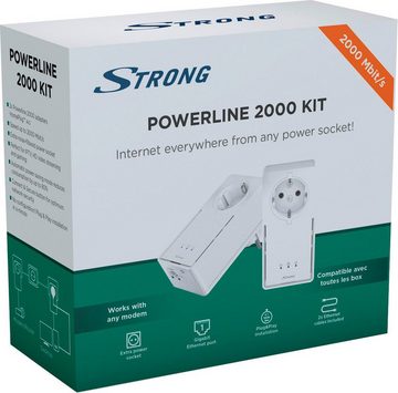 Strong Powerline adapter Kit EU 2000 Mbit/s Netzwerk-Adapter, Powerline-Set