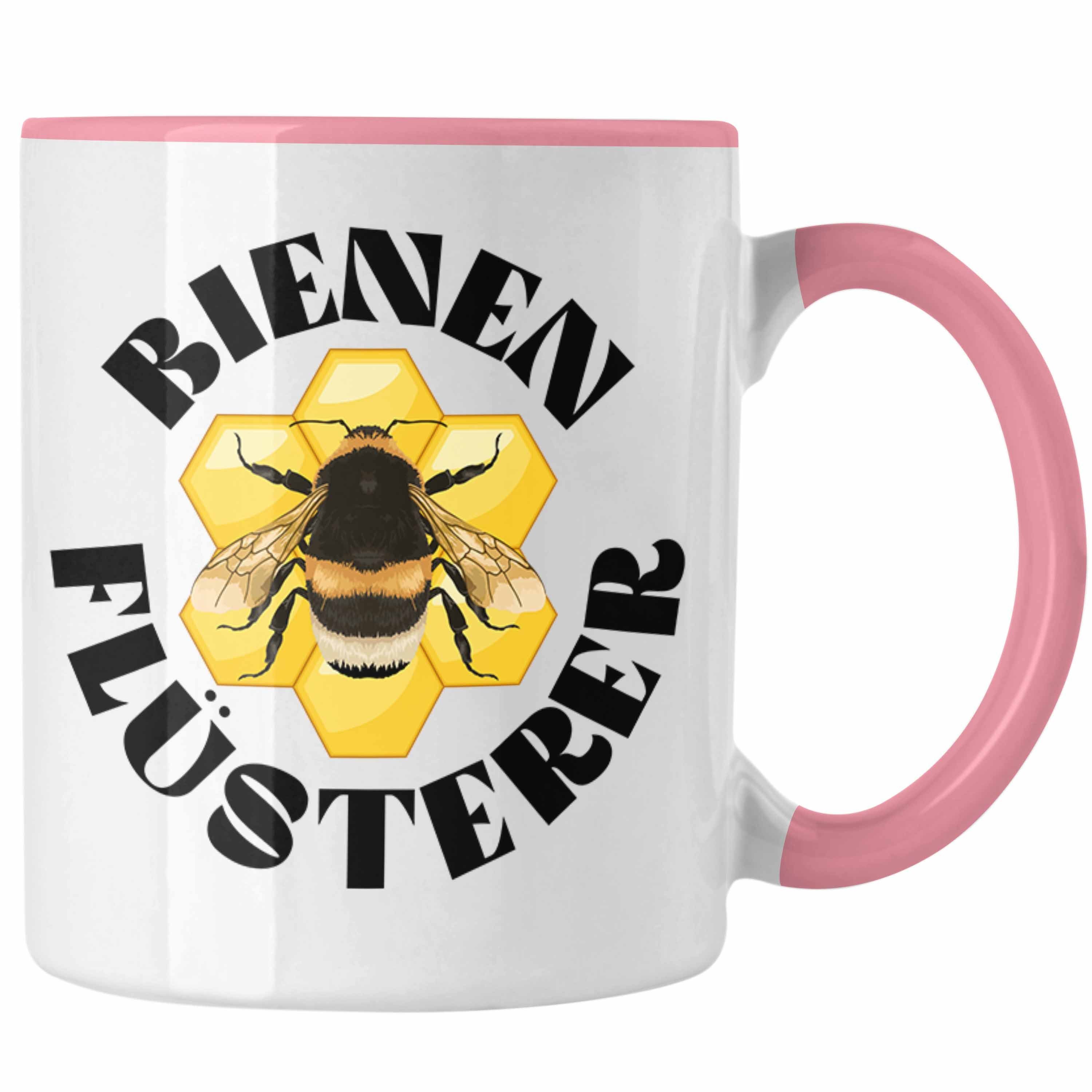 Trendation Tasse Trendation - Imker Geschenke Tasse Bienenzucht Kaffeetasse Geschenkideen Bienenzüchter Bienen Zuebhör Geschenke Lustig Rosa
