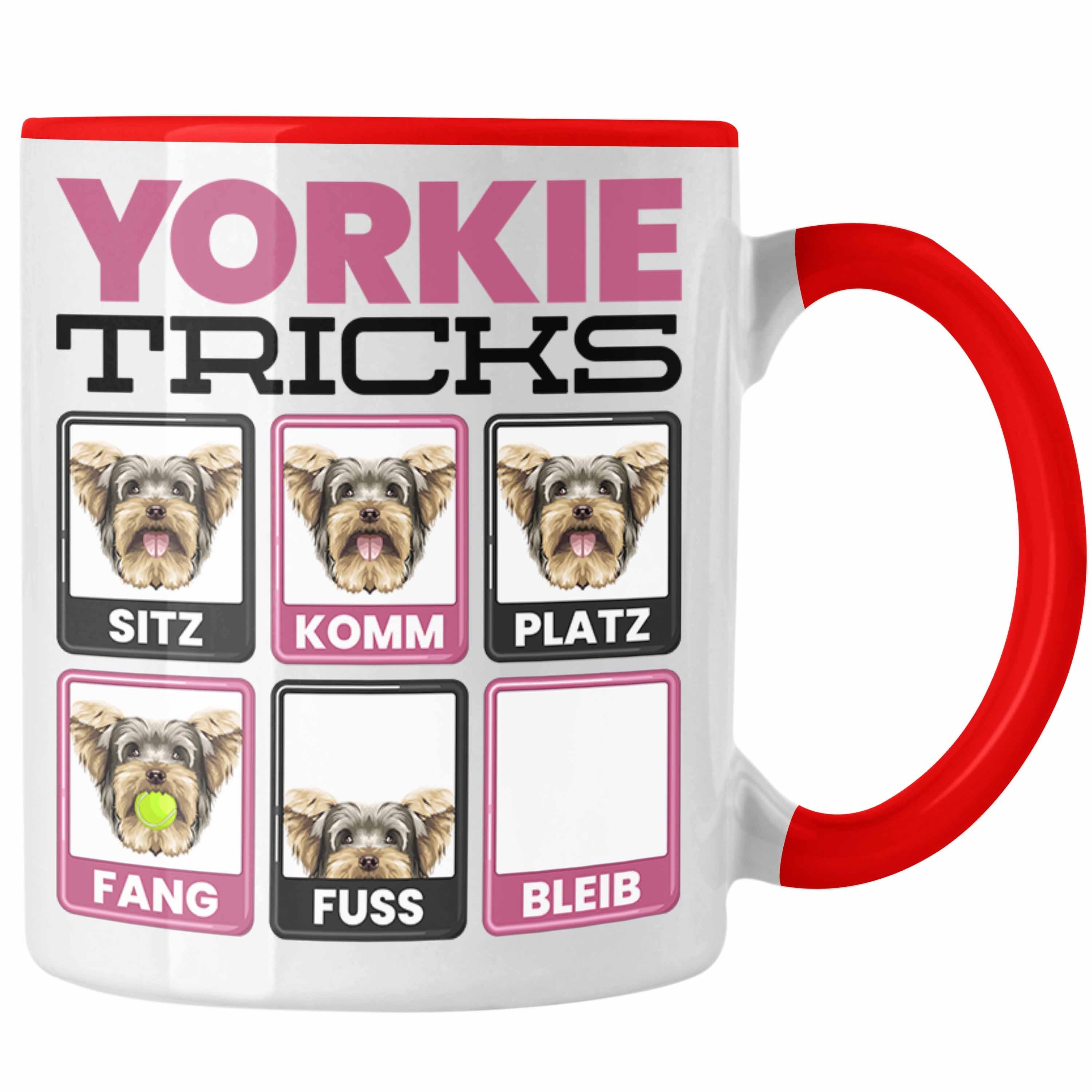 Trendation Tasse Yorkie Besitzer Tasse Geschenkidee Geschenk Tri Yorkie Rot Lustiger Spruch