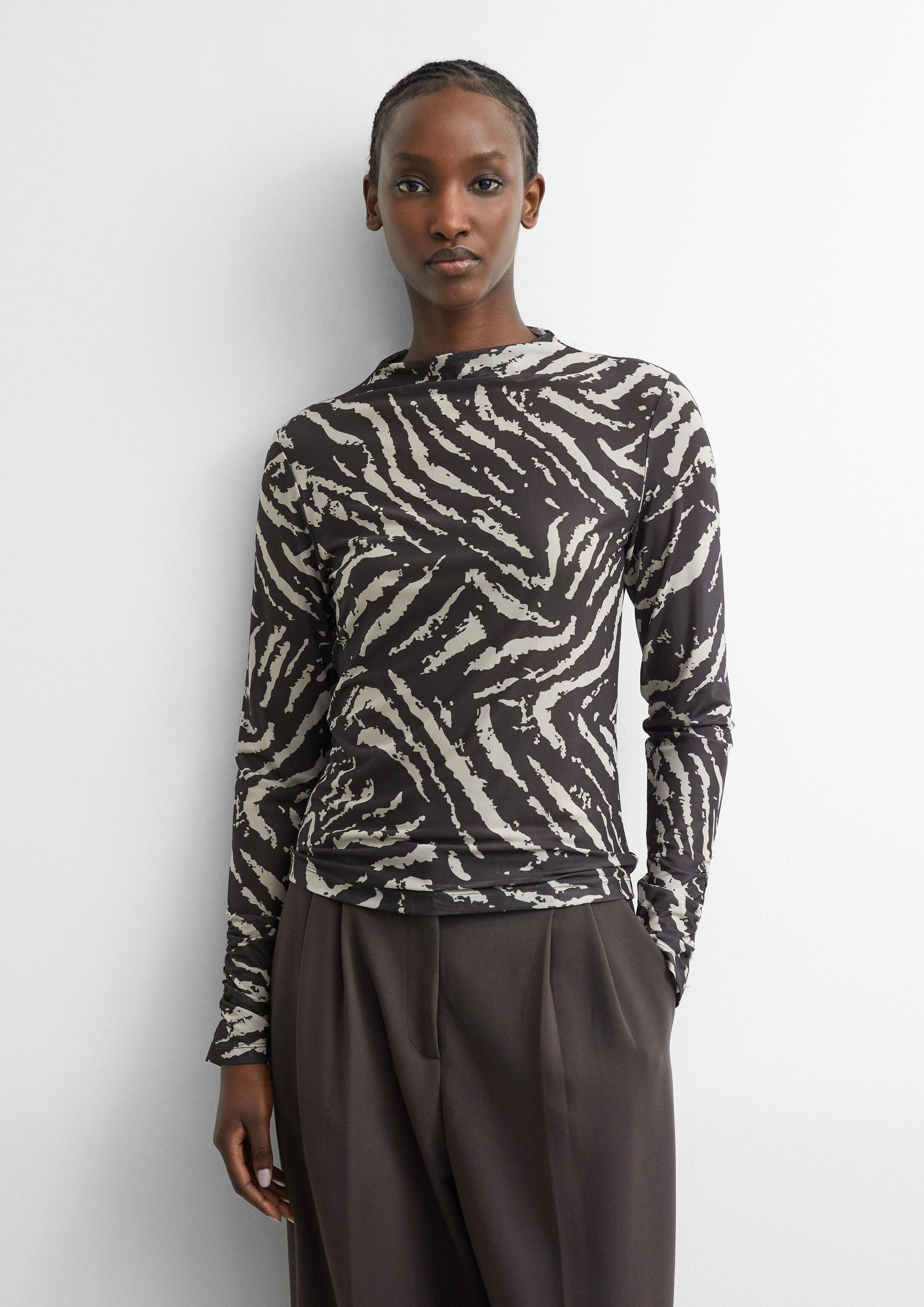 comma Langarmshirt T-Shirt T-Shirt