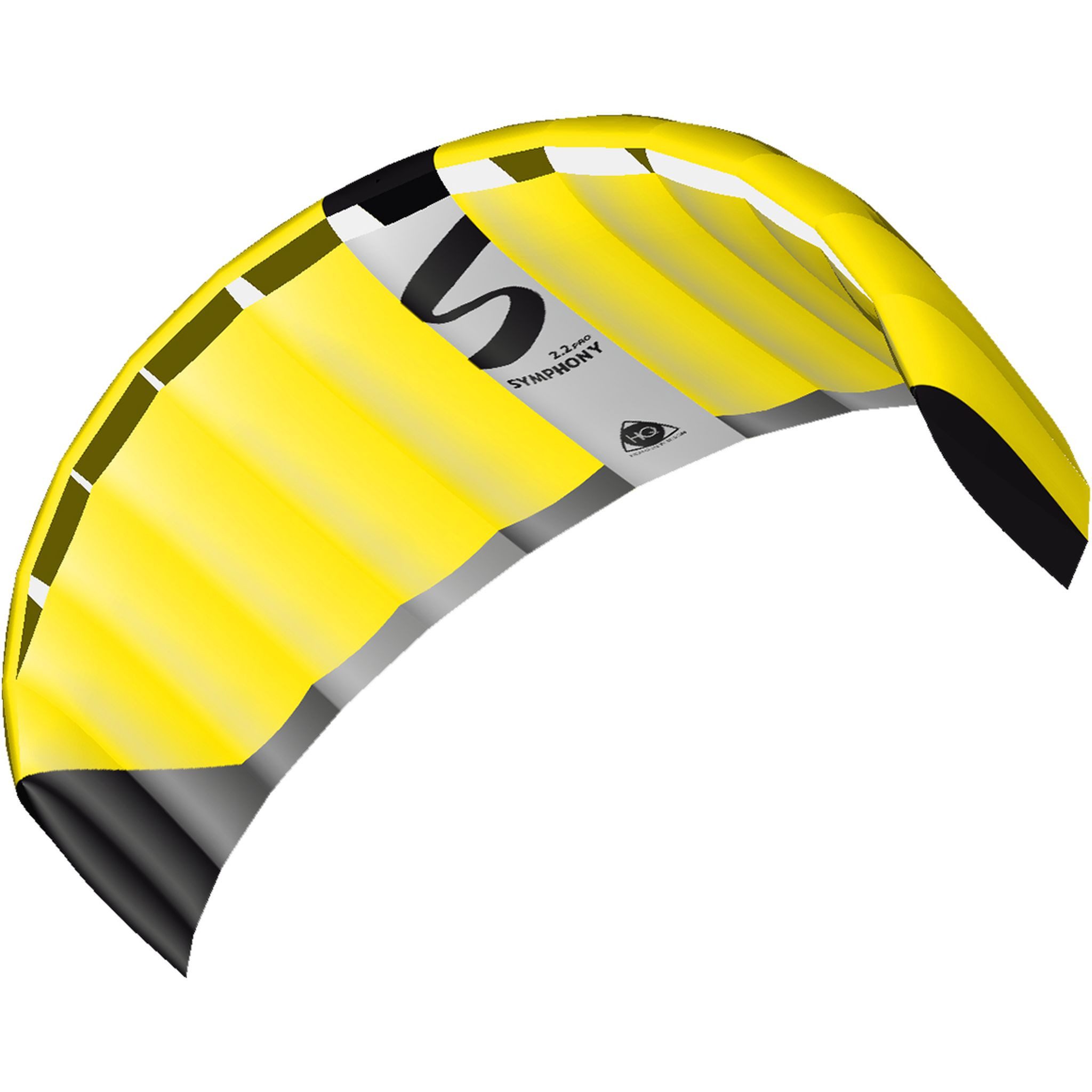HQ Flug-Drache HQ Lenkdrachen Symphony Pro 2.2 Neon Yellow R2F