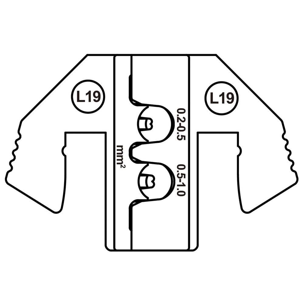 TOOLCRAFT Crimpzange Crimpeinsatz für 0.2-1 mm2 MCP 6.3/4.8K & SPT Kontakt (SWS TO-9625866