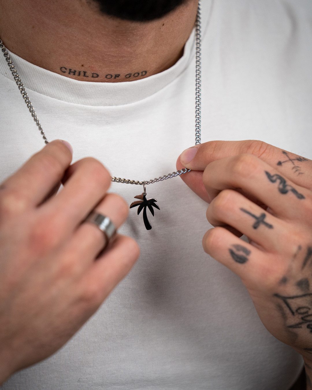 UNSHINEBAR Kette mit Anhänger Palme Halskette günstig online kaufen
