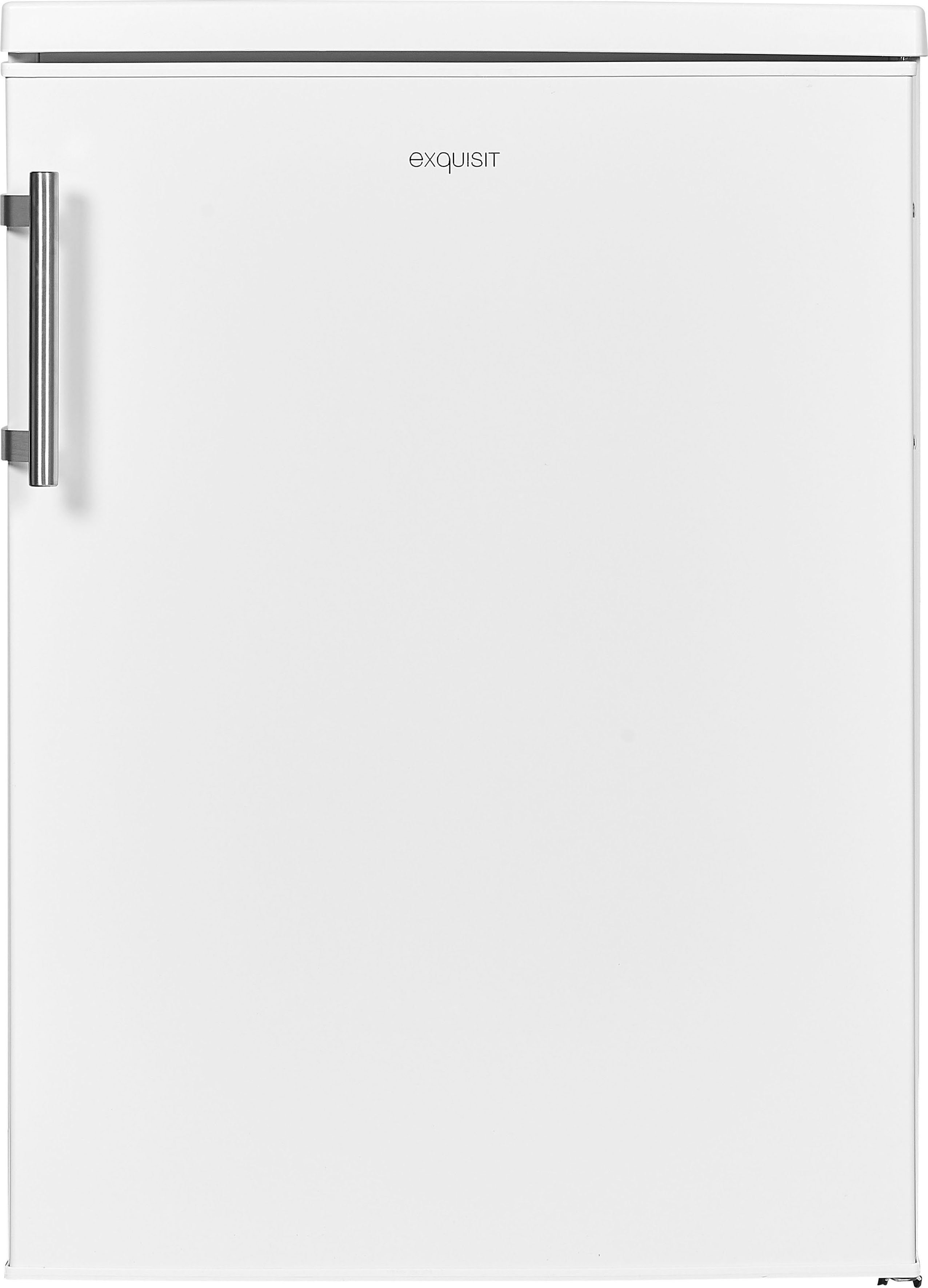 exquisit Kühlschrank KS18-4-H-170E weiss, weiß breit 85,0 cm hoch, cm 60,0