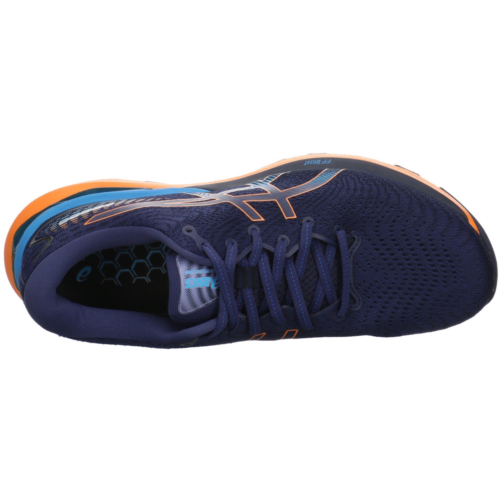 Asics Gel Cumulus Sportschuh BLUE/SUN INDIGO Sneaker Textil Textil uni PEACH