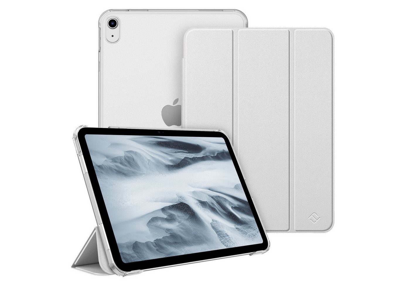 Fintie Tablet-Hülle für iPad 11. Generation 2025 (A16) 11 Zoll, iPad 10. Generation 2022 10.9 Zoll, Ultradünn Case mit transparenter Rückseite Abdeckung, Auto Schlaf/Wach