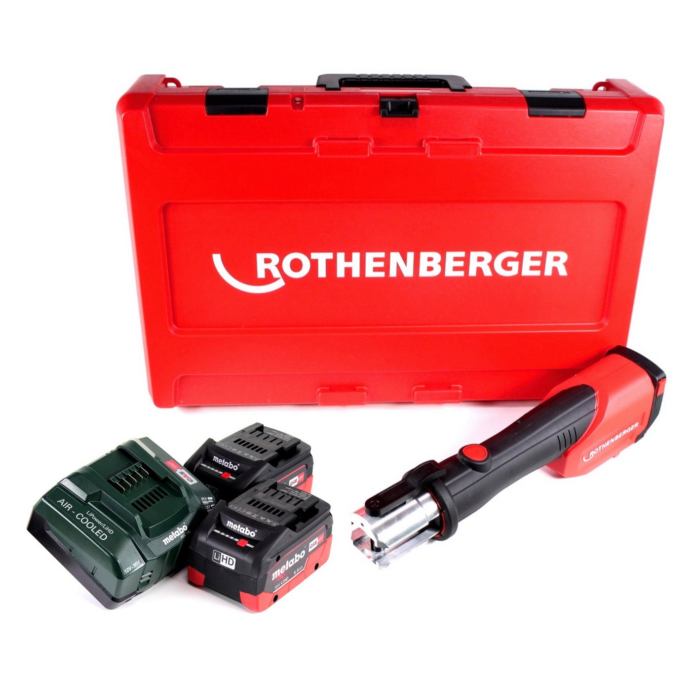 Thumbnail - Rothenberger Werkstattpresse ROMAX 4000 Akku Pressmaschine 18V elektrohydraulisch + 2x Akku 5,5Ah