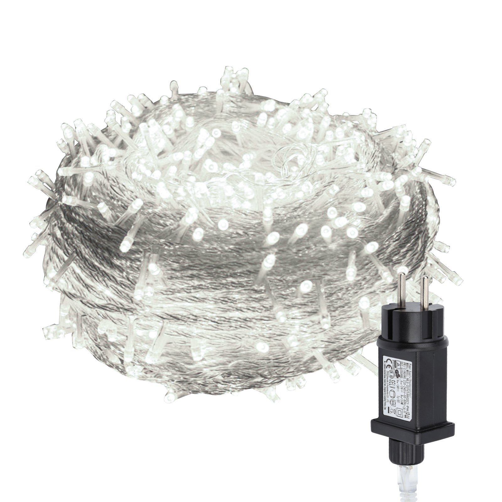 Clanmacy LED-Lichterkette 100 LED,10mm Lichtervorhang 31V günstig online kaufen