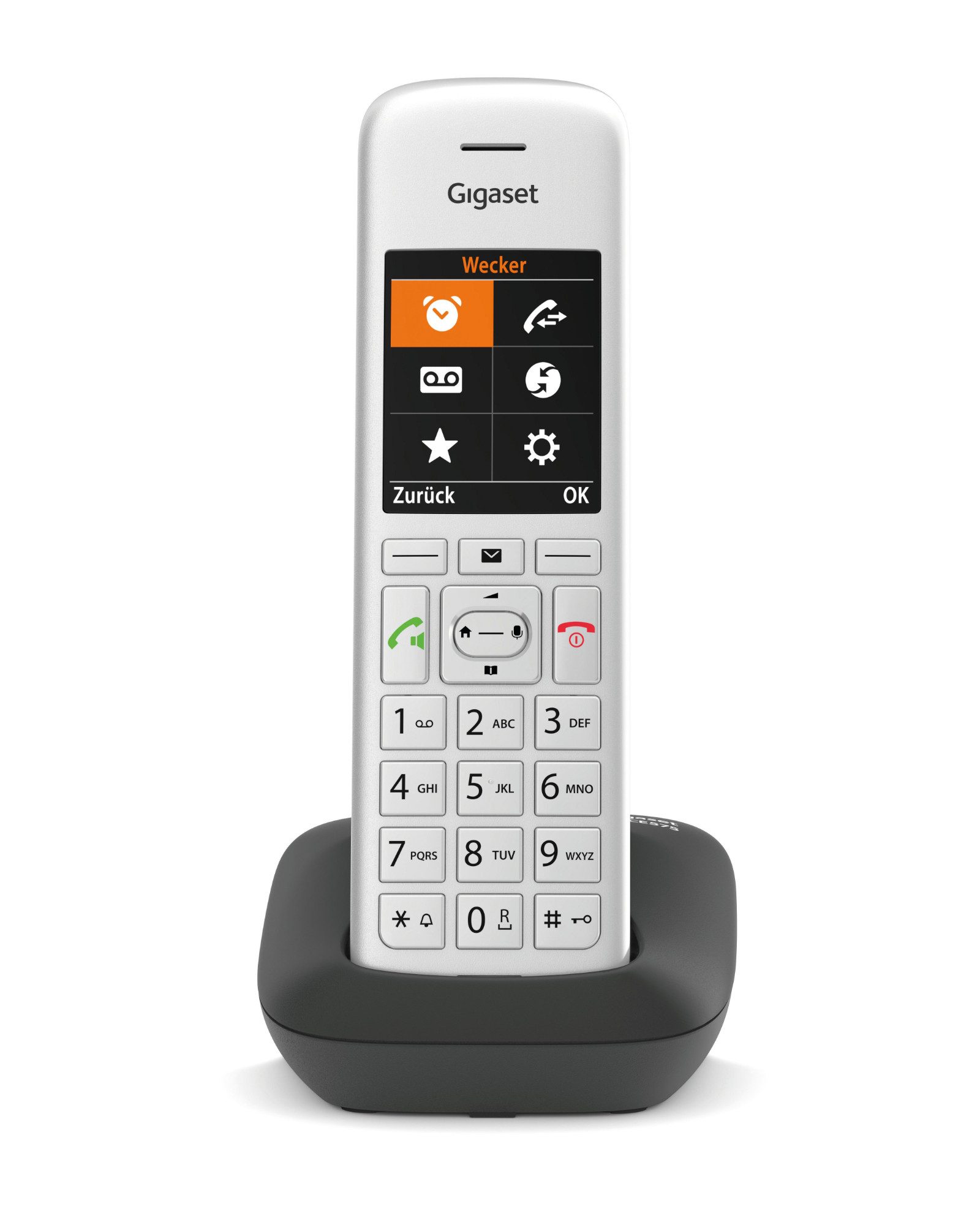 Gigaset CE575 DECT-Telefon (Mobilteile: 1, große Nummernanzeige, sichere Bedienung)