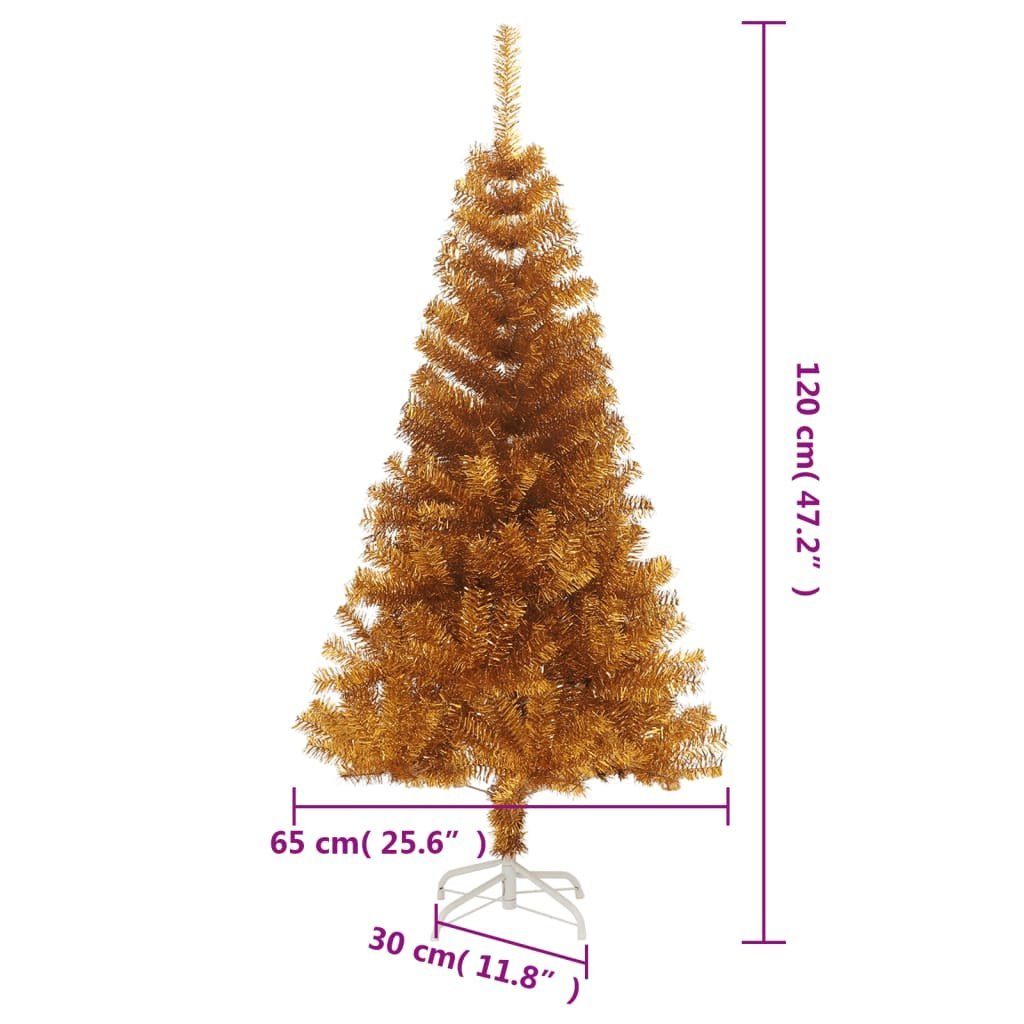 cm Weihnachtsbaum mit 120 PET Ständer Gold Künstlicher furnicato