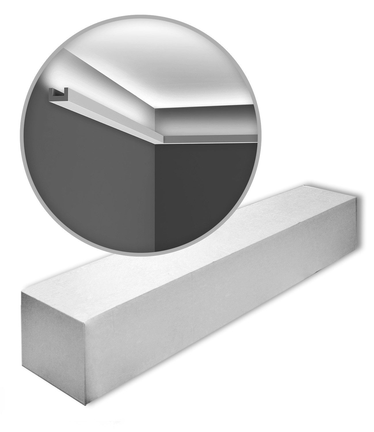 Orac Decor Deckenleiste CX190-box Eckleisten 1 Karton SET mit 20 Zierleisten 40 m, kleben, Duropolymer®, 20-St., 1 x Karton SET, 1 Karton SET mit 20 Leisten Eckleisten Stuckleisten 40 m