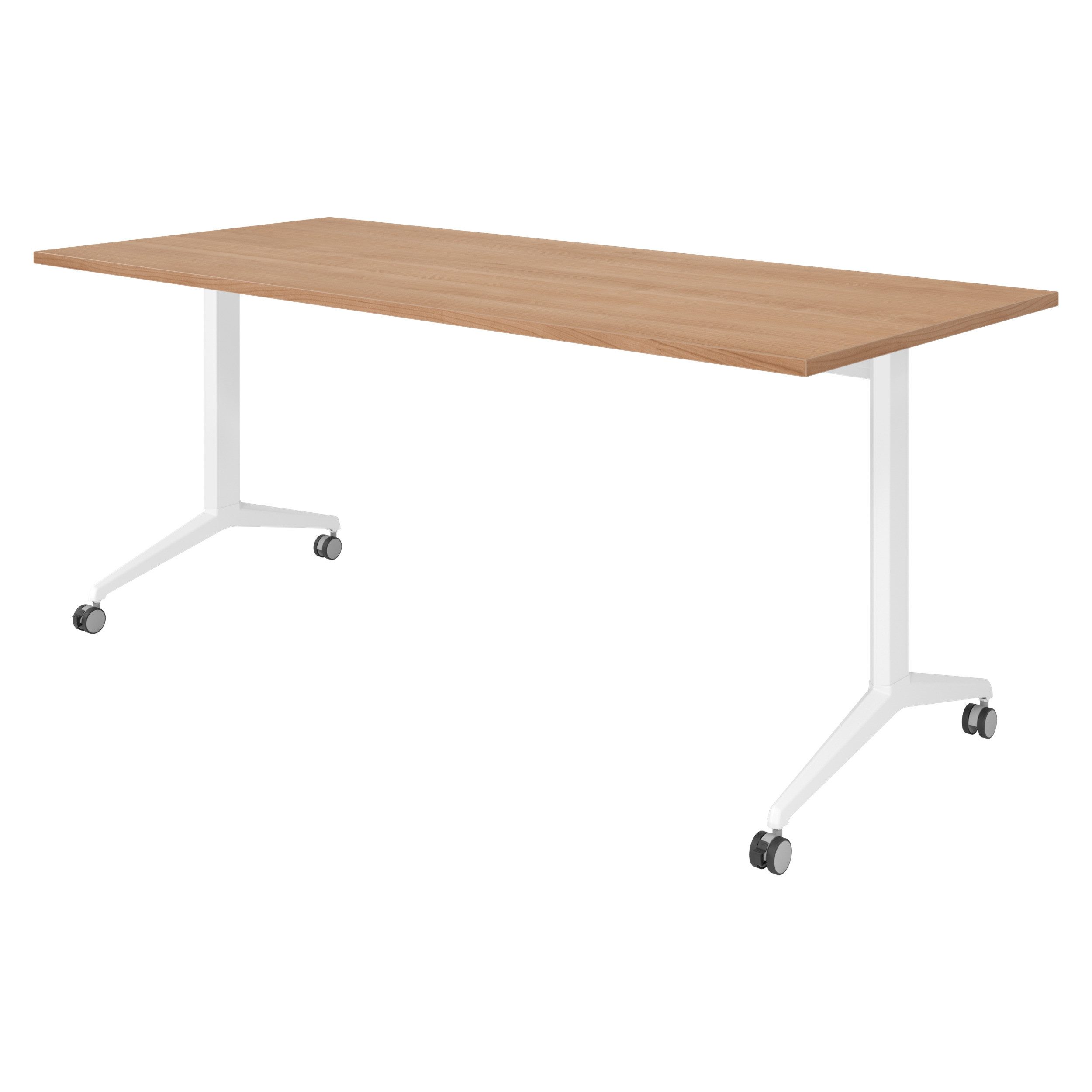 bümö Schreibtisch bümö Seminartische, Rechteck: 180 x 80 cm - Dekor: Nussbaum