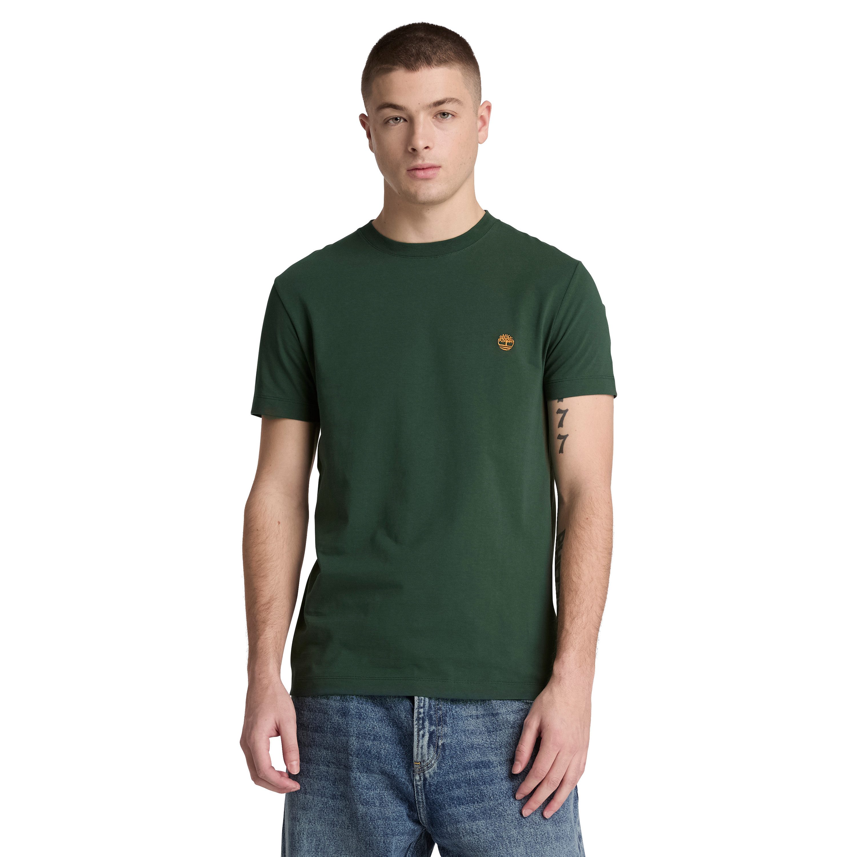 Timberland T-Shirt DUNSTAN RIVER - SS Tee (Slim) mit Rundhalsausschnitt, Kurzarm-Design, aus Baumwolle