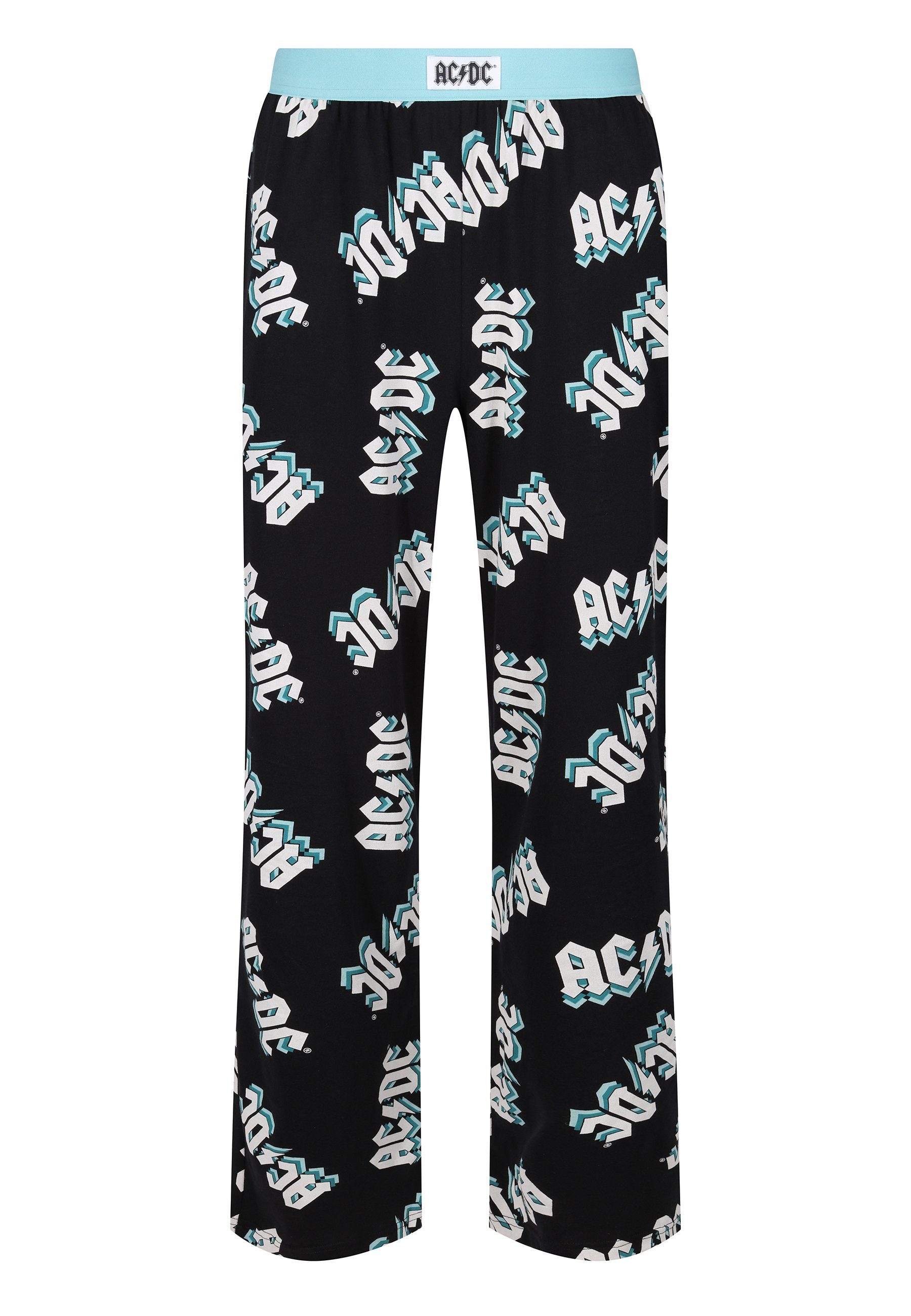 - Black Loungepants Loungepant Recovered AC/DC Stepped