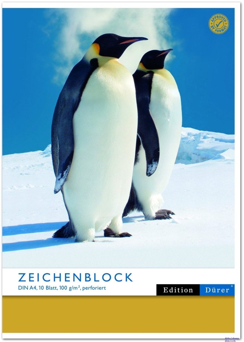 Zeichenpapier Zeichenblock A4 100g/qm perforiert weiß Block mit 10 Blatt