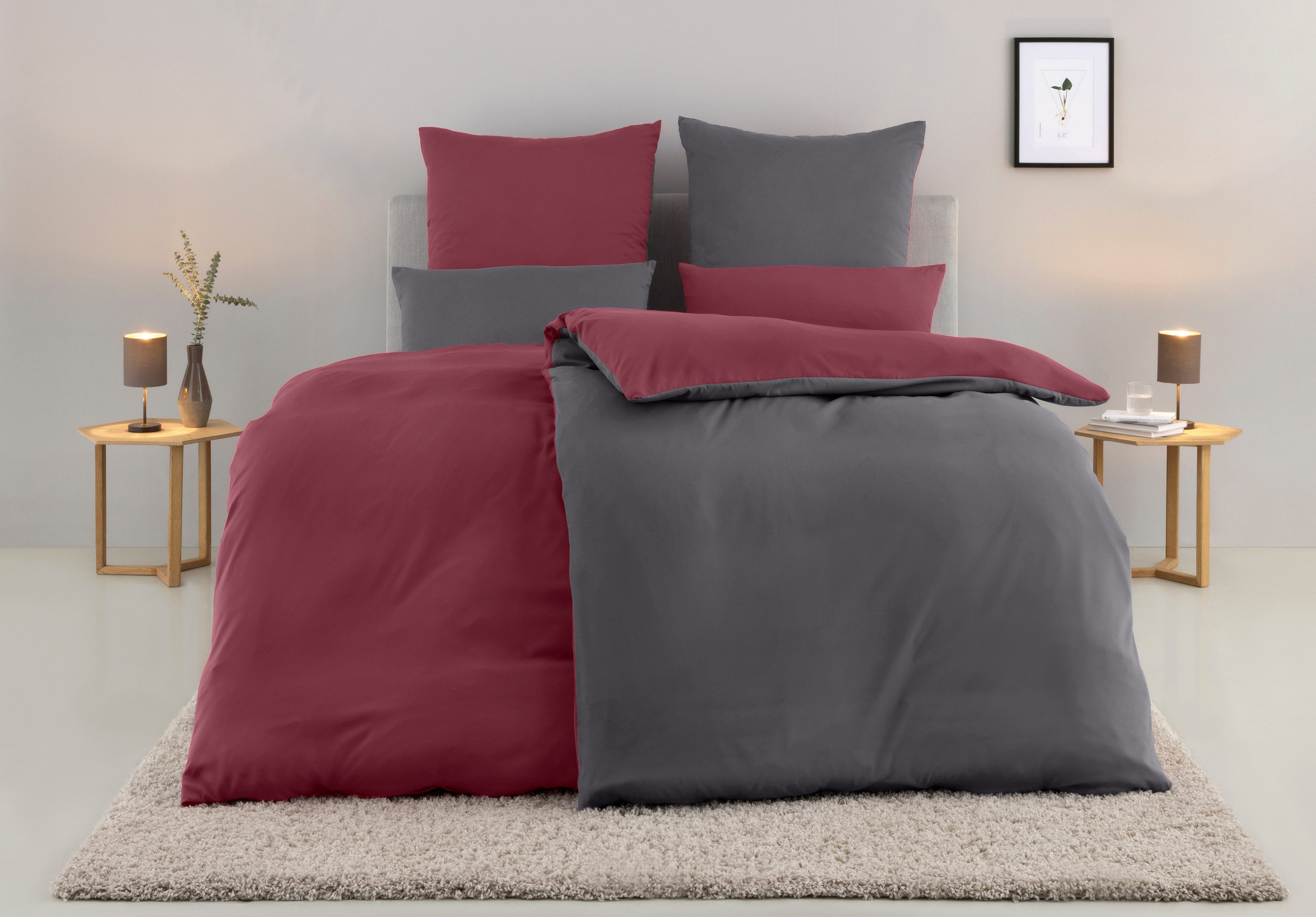 my home Bettwäsche Desner2, Microfaser, 3 teilig, Premium Qualität, sehr we günstig online kaufen