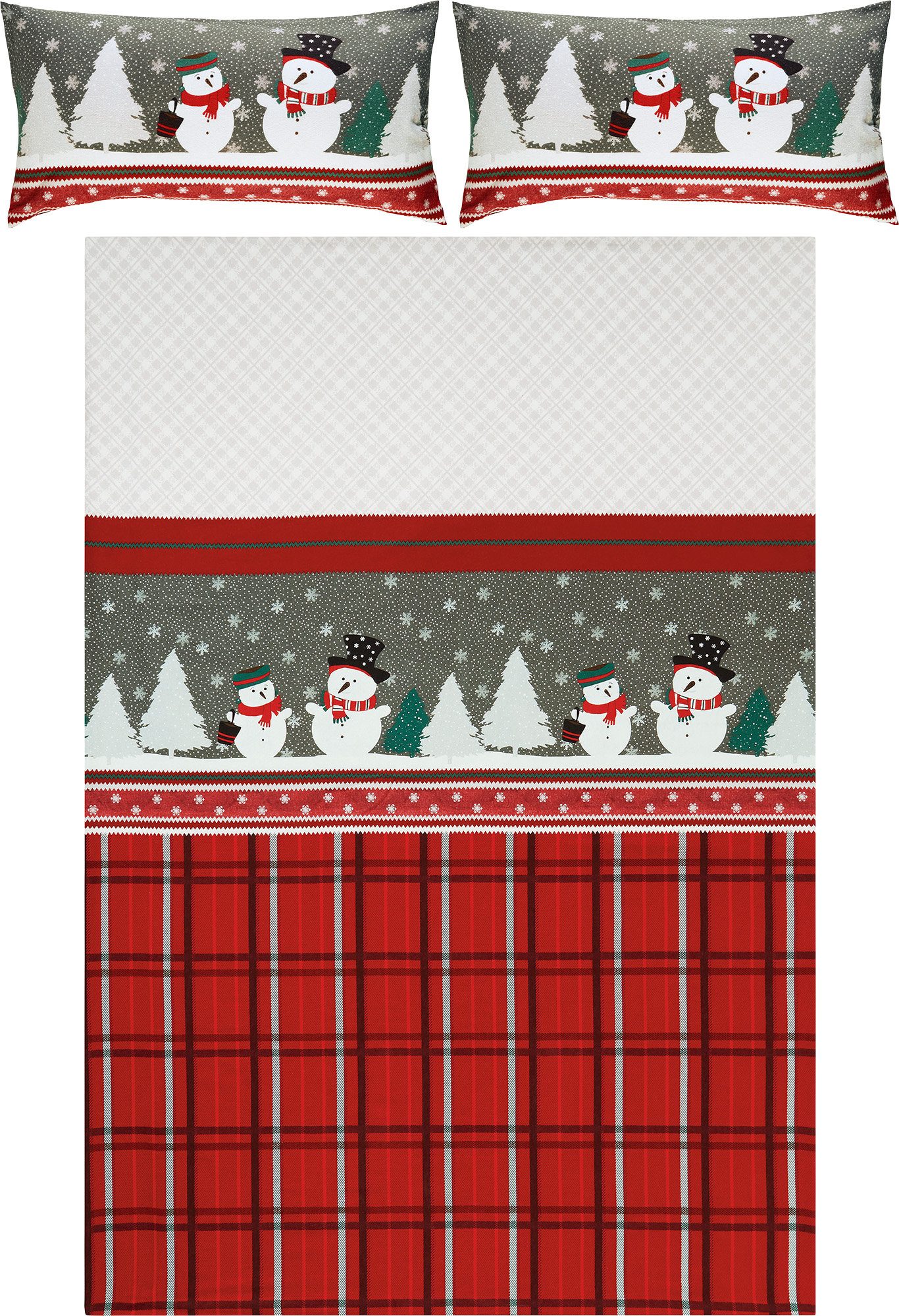 REDBEST Bettwäsche Bettwäsche, Biber, Karo günstig online kaufen