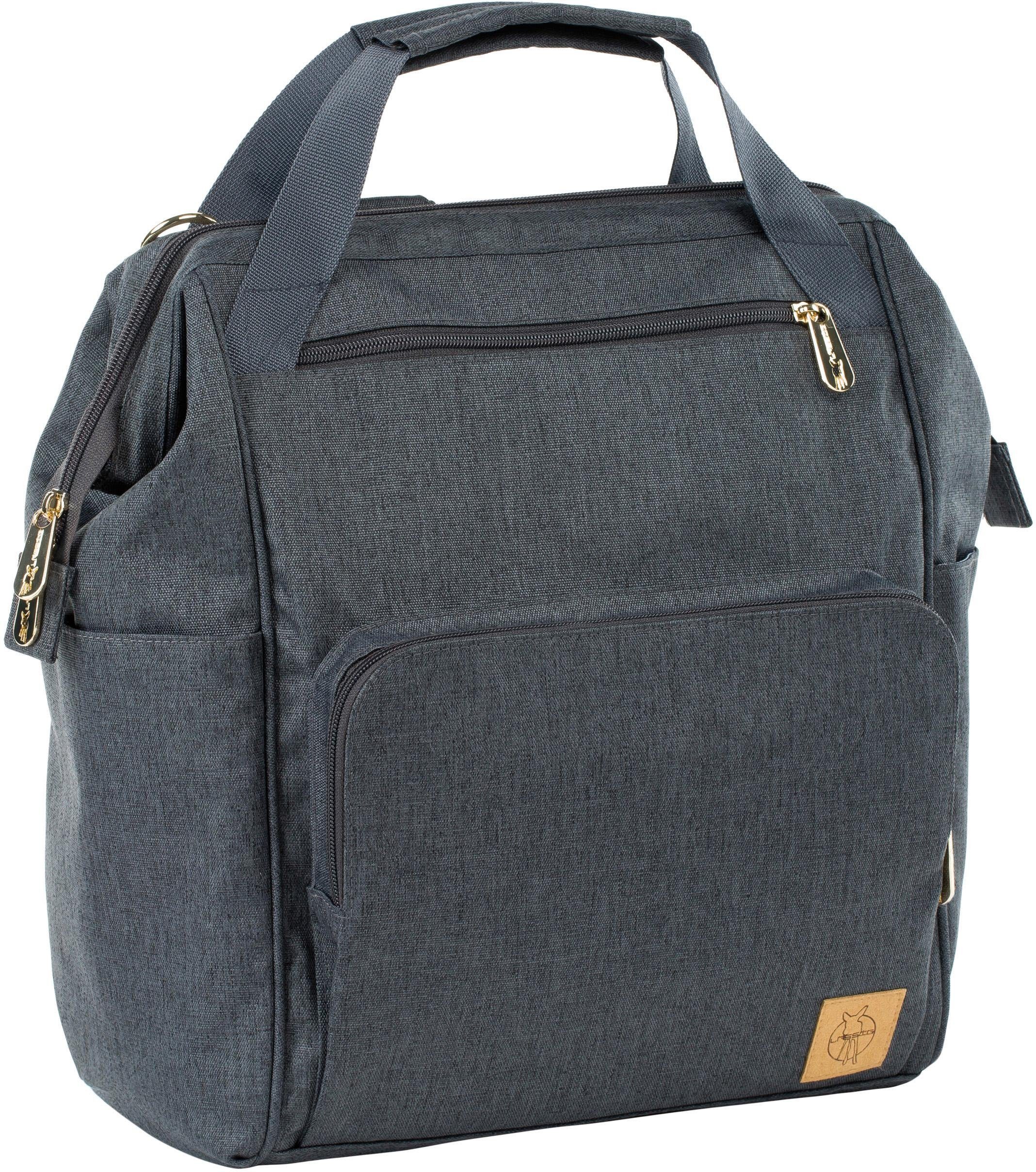 LÄSSIG Wickelrucksack Glam, Goldie, Backpack Anthracite, PETA-approved vegan
