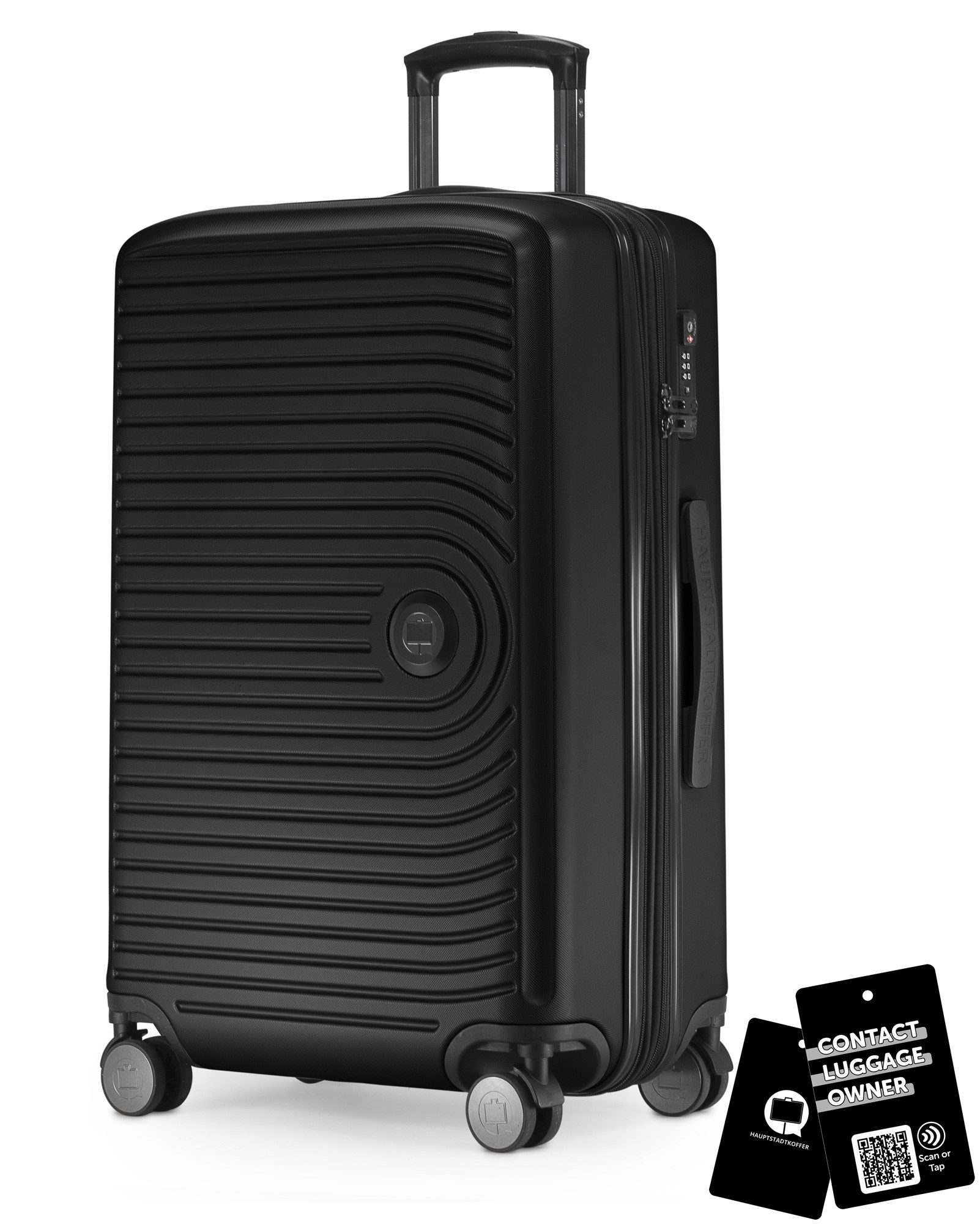 Hauptstadtkoffer Koffer Mitte, 4 Rollen, Mittlerer Koffer 68cm, erweiterbat auf 88L. TSA