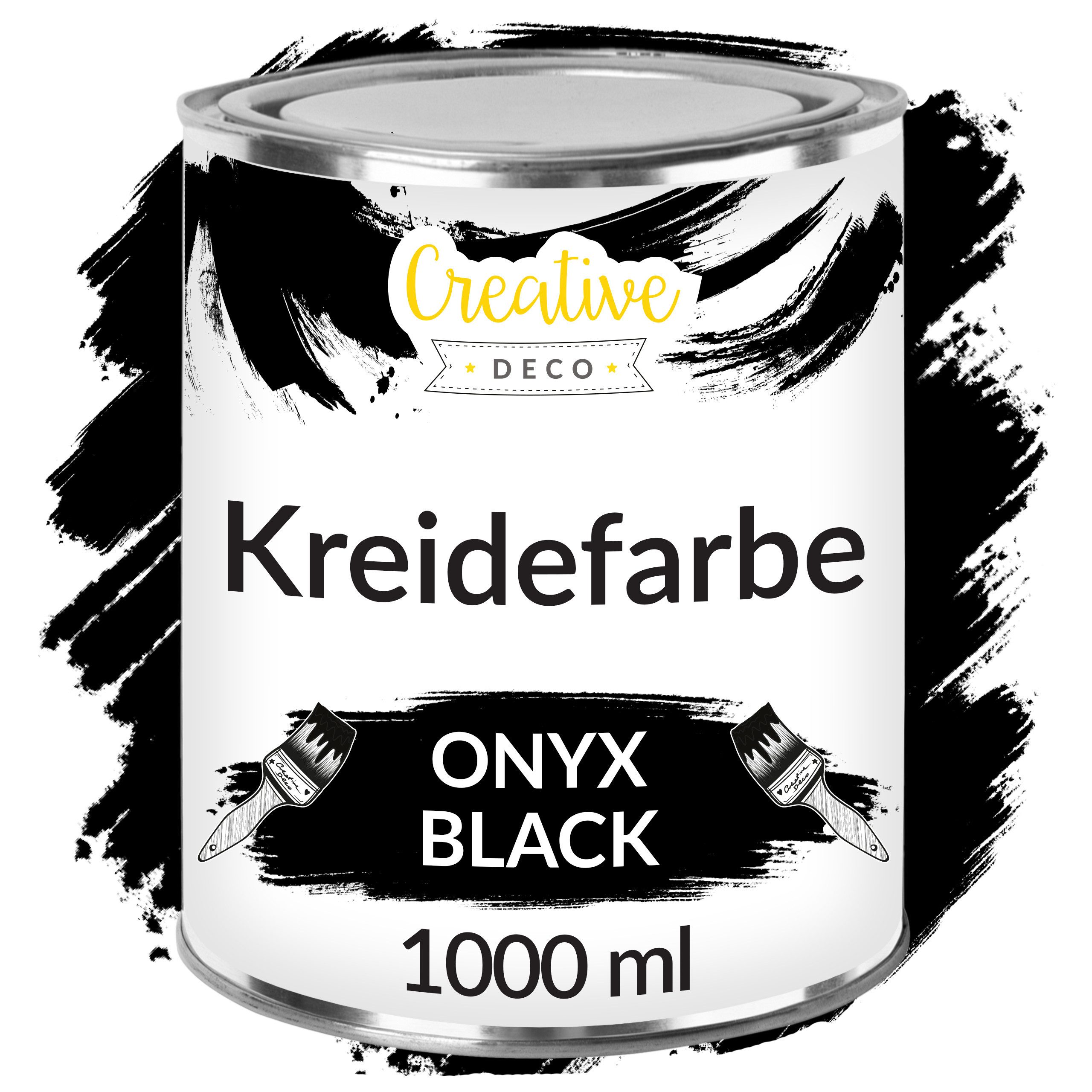 Creative Deco Kreidefarbe Kreidefarbe für Möbel Möbelfarbe Landhaus Vintage Matt Abwaschbar, auf Wasserbasis, Wisch-Effekt Gradient-Effekt möglich