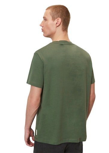 Marc O'Polo DENIM T-Shirt mit splendor green Logo-Druck kleinem