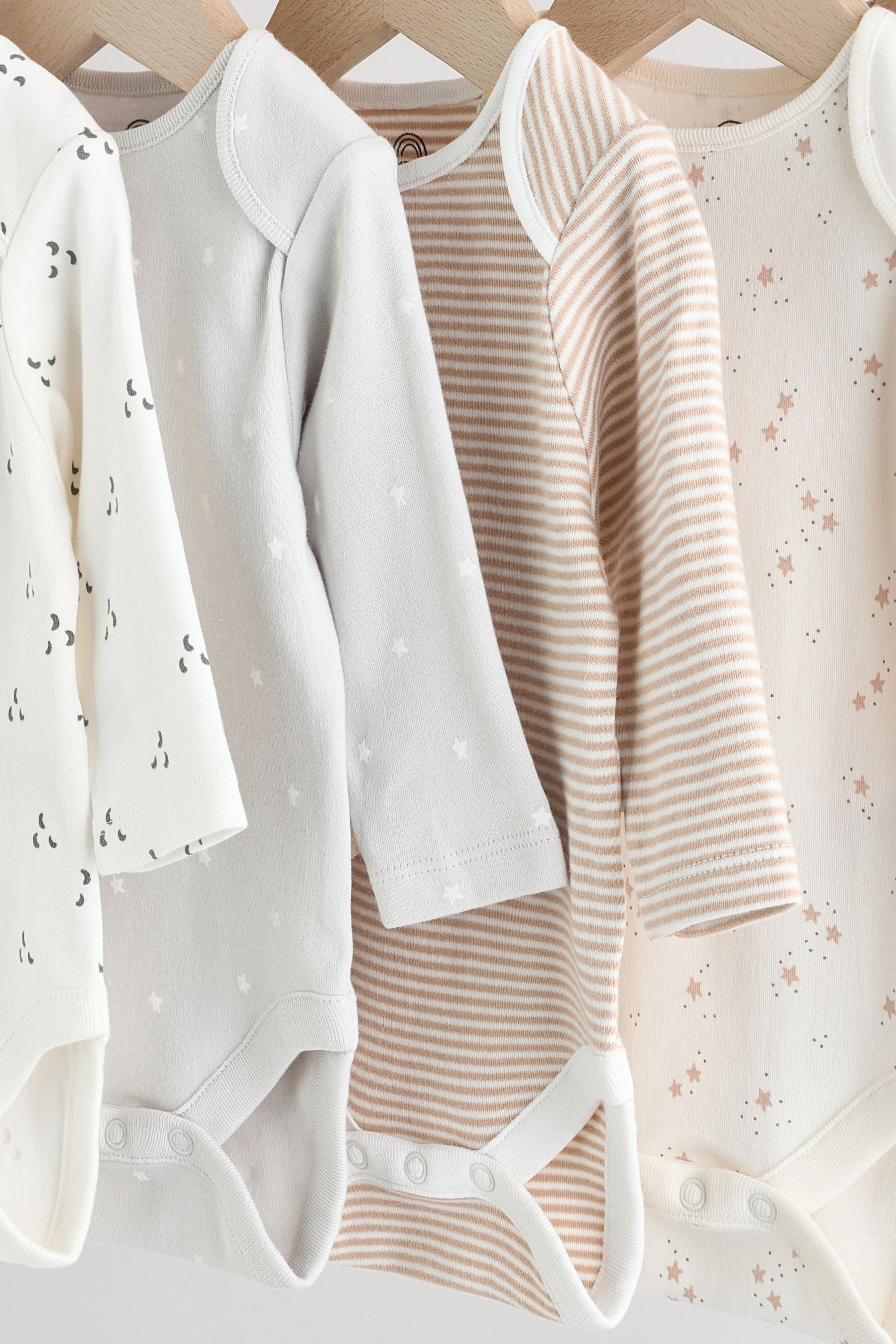 Next Langarmbody Langärmelige Baby Bodysuits, 5er-Pack (5-tlg)