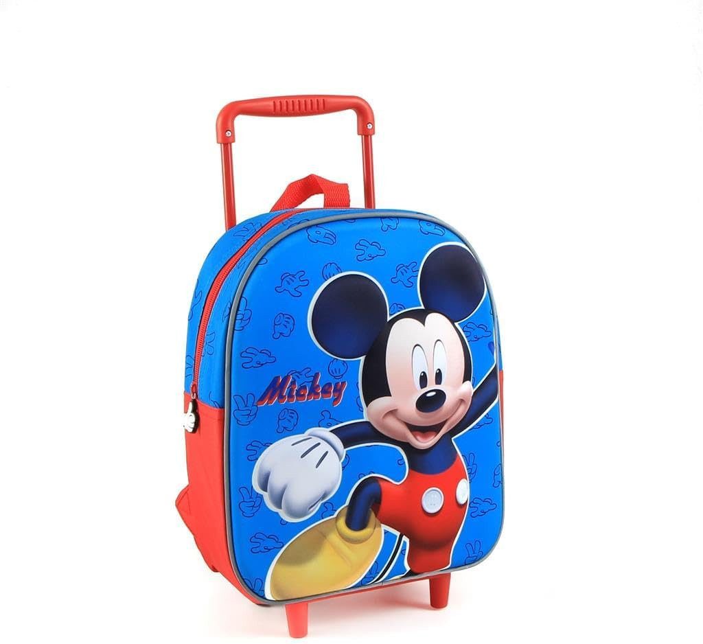 jacob company Kinderrucksack Mickey Mouse Maus 3D Trolley Rucksack Kindergarten Tasche (1-tlg), Kindertrolley