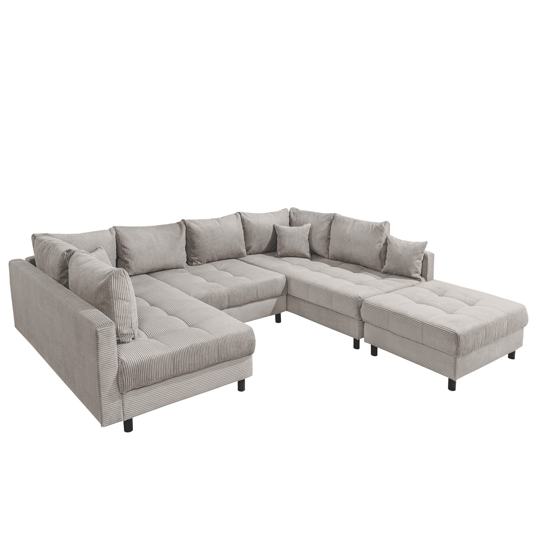 riess-ambiente Wohnlandschaft KENT 305cm greige / günstig online kaufen