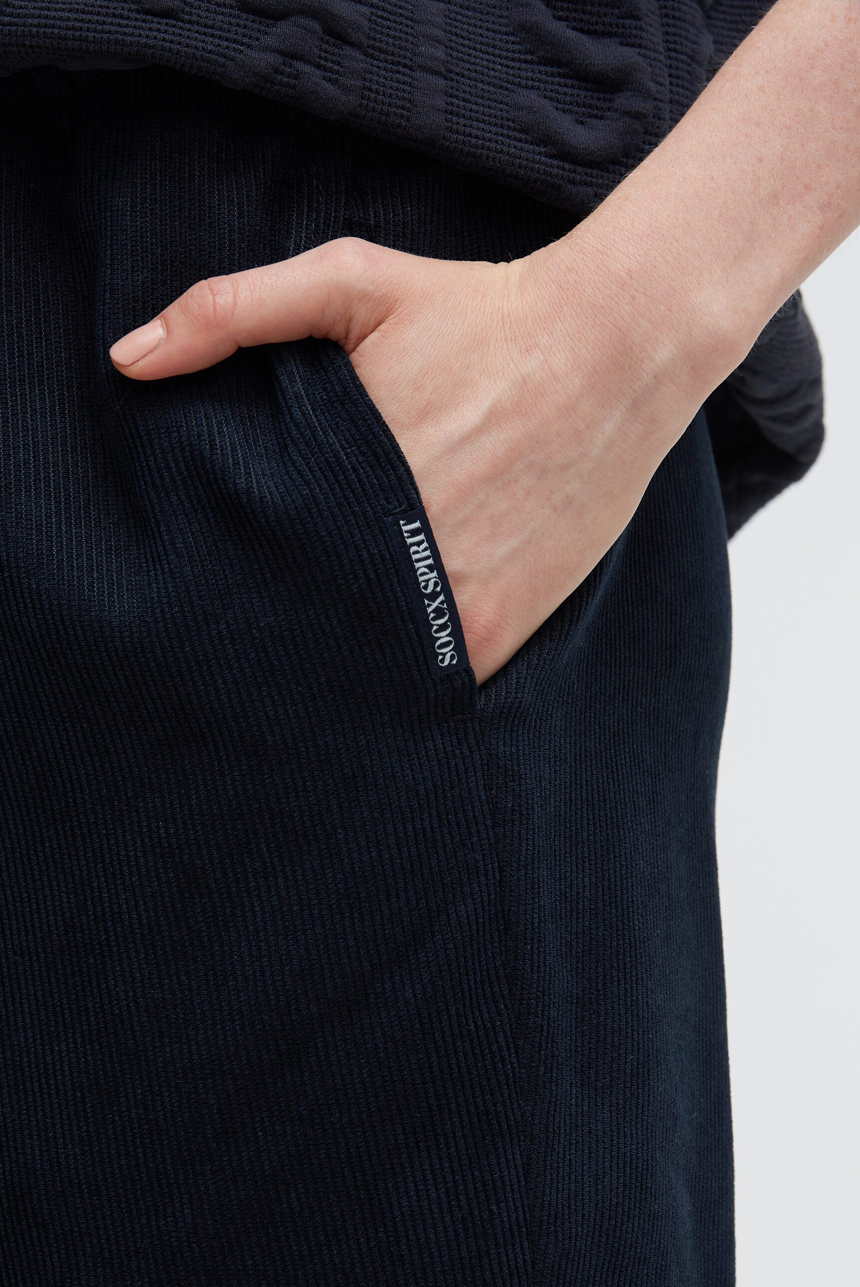 SOCCX Cordhose mit Turn-Up-Saum