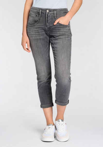 Herrlicher 5-Pocket-Jeans Shyra Cropped Denim Black Light