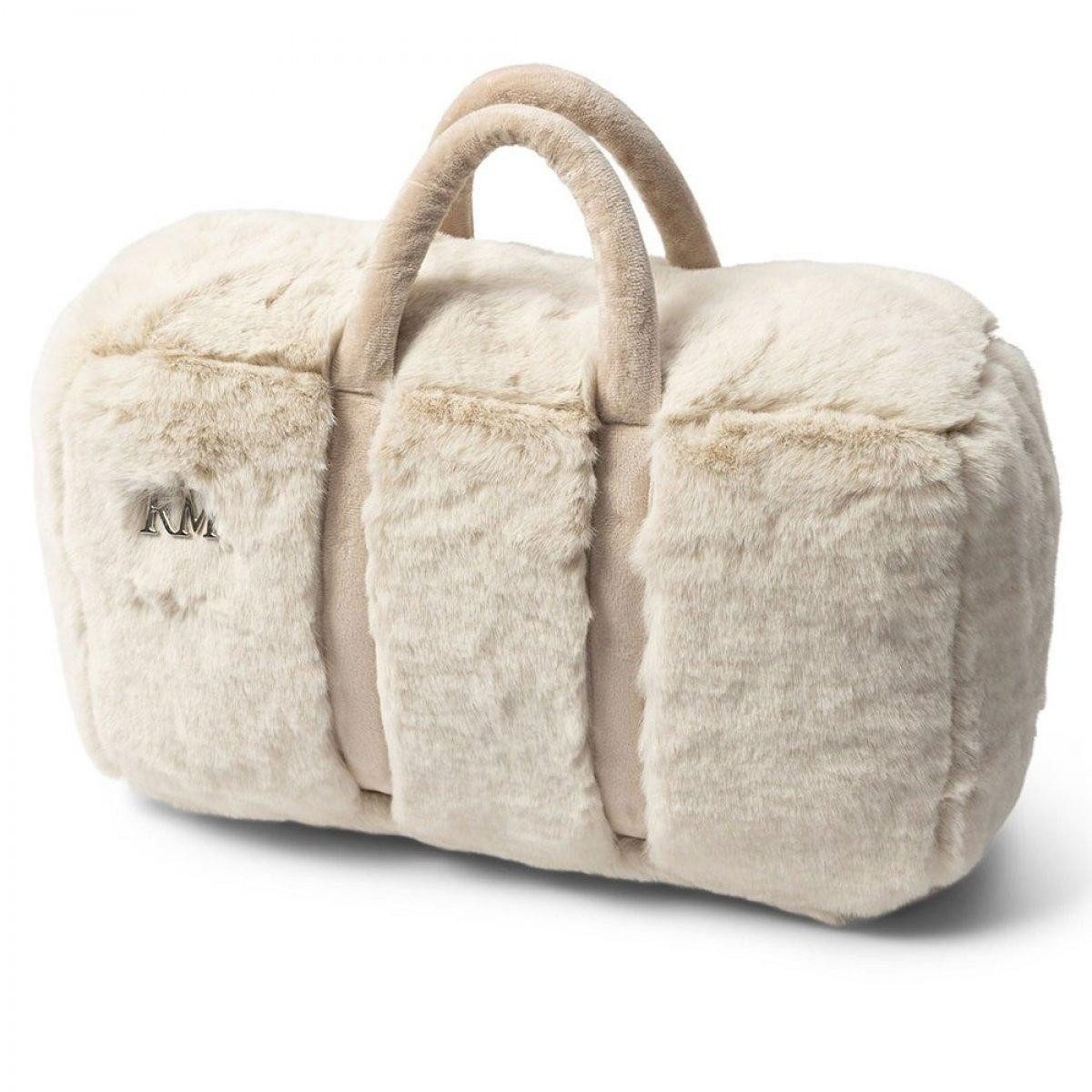 Rivièra Maison Kissenhülle Kissen Handtasche Handbag Fauxs Fur Pillow