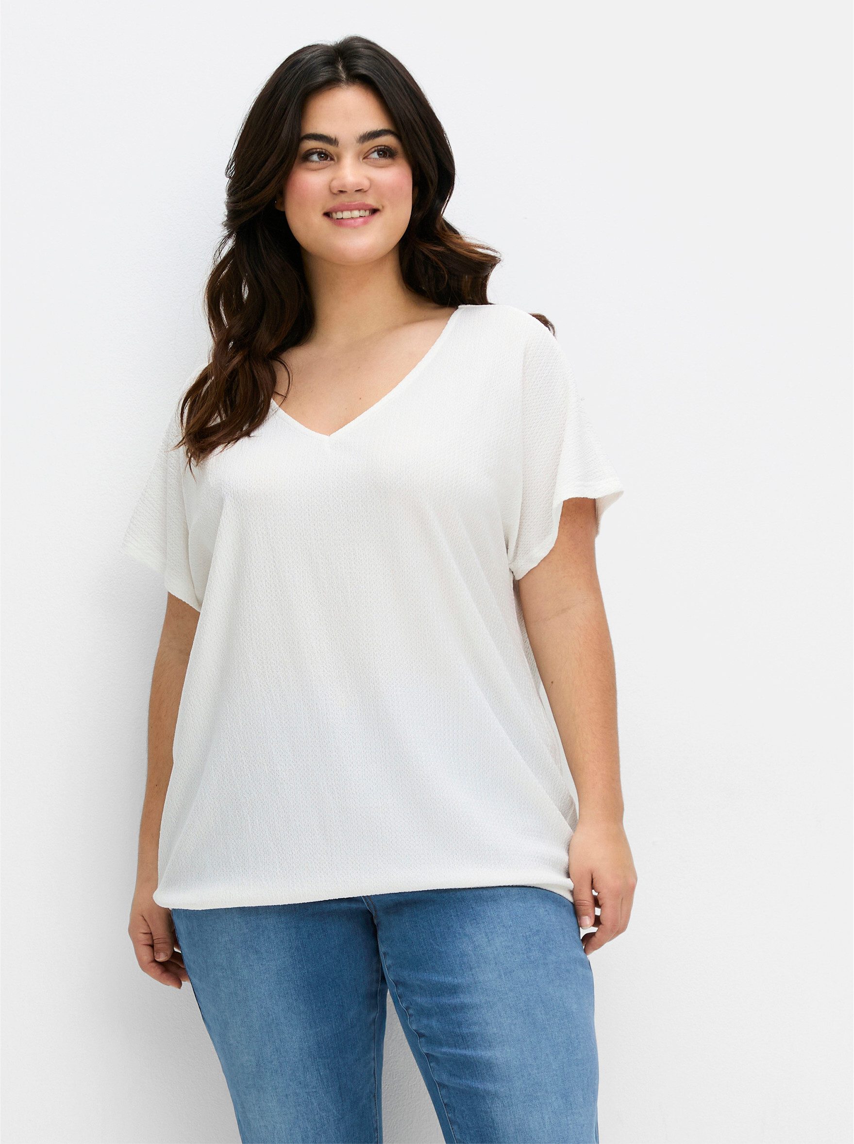 Sheego T-Shirt V-Shirt günstig online kaufen
