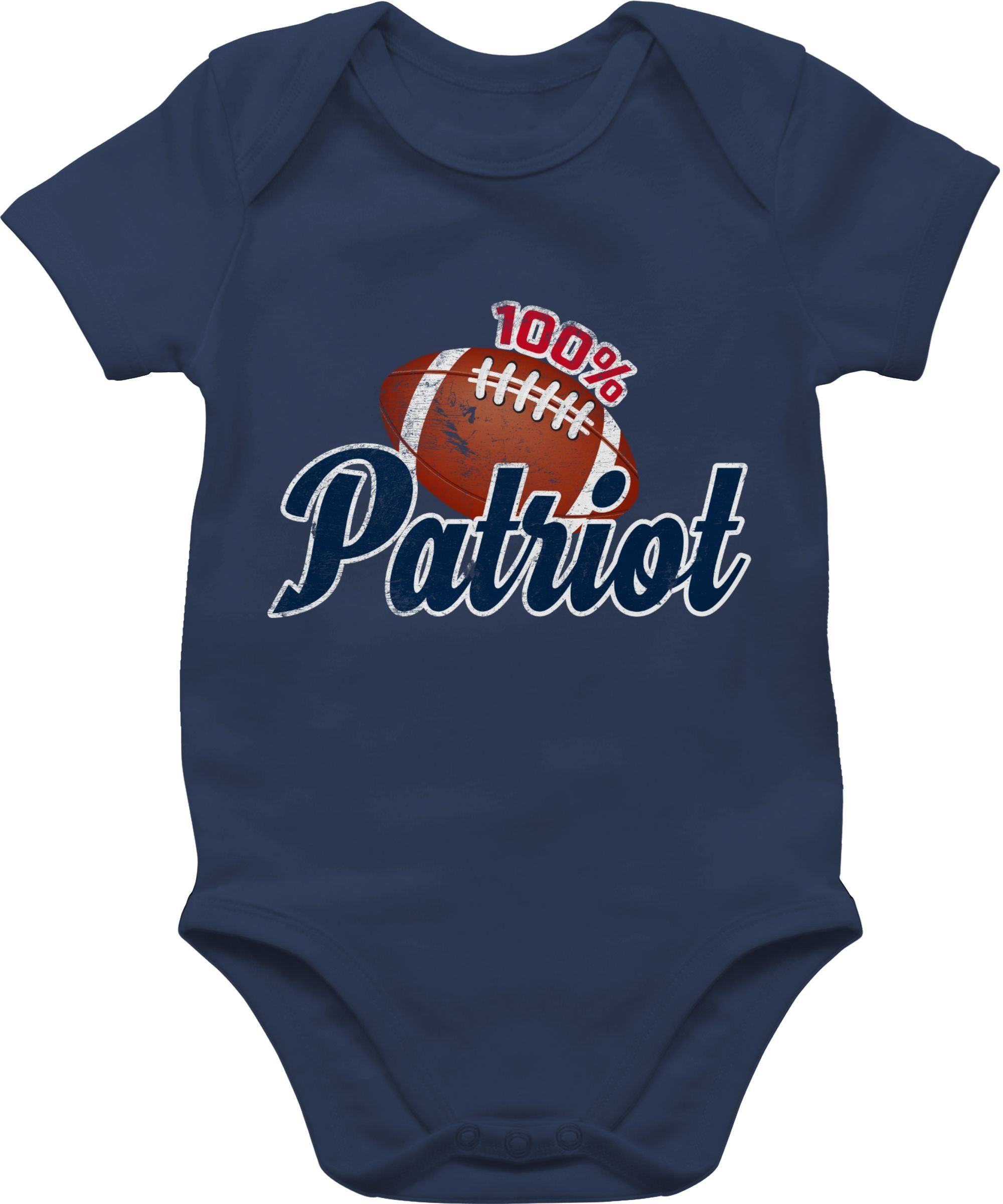 Shirtracer Shirtbody 100% Patriot Sport & Bewegung Baby 1 Navy Blau