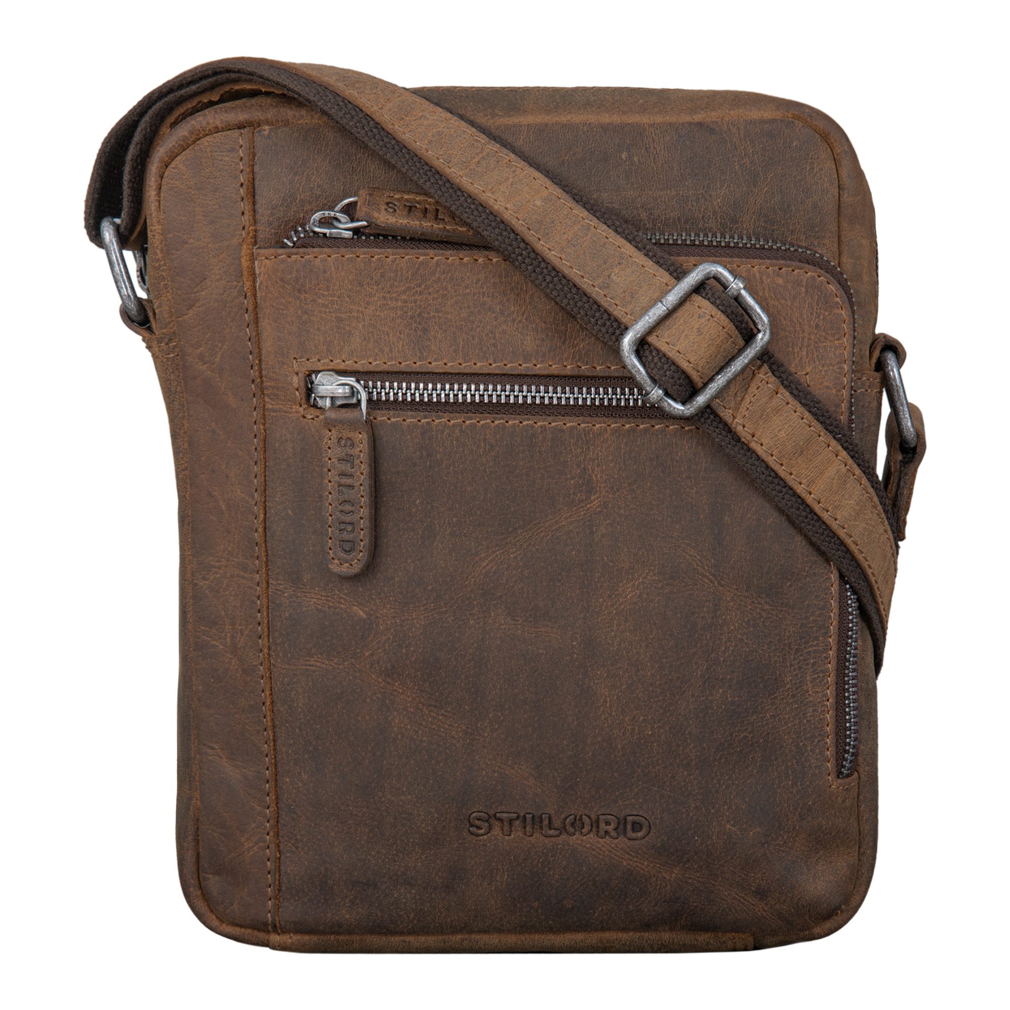 STILORD Schultertasche "Bruce" Vintage Herrentasche Ledertasche