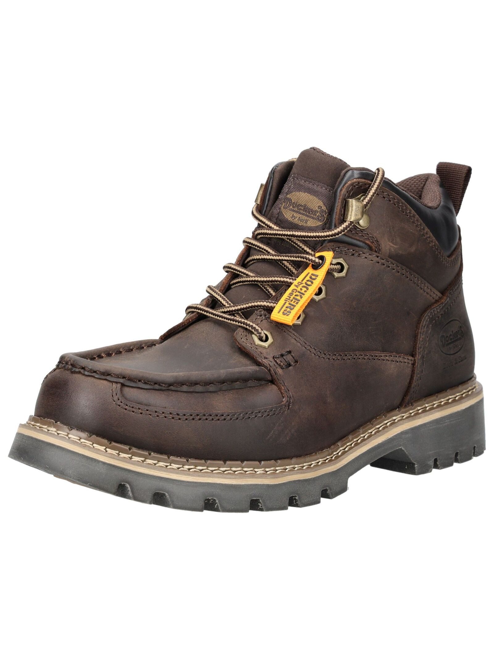 Stiefelette Leder Schnürstiefelette