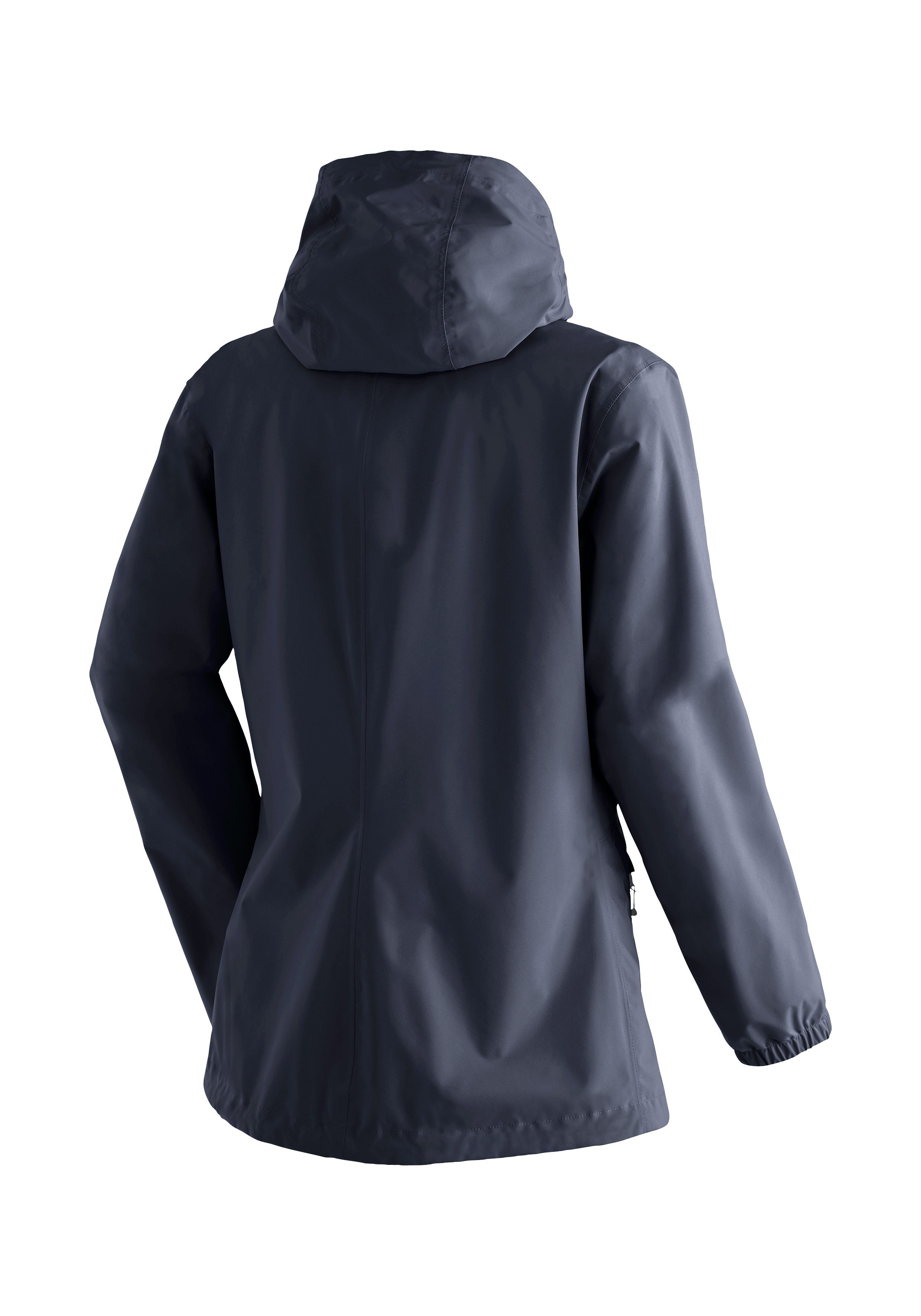 Maier Sports Funktionsjacke Tind Eco W für Touren Wanderungen und Minimalistische dunkelblau 2,5-Lagen-Jacke