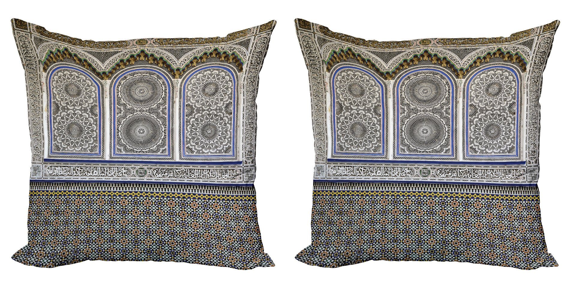 Modern Stück), Digitaldruck, Doppelseitiger Kissenbezüge alte Abakuhaus Bunte marokkanisch (2 osmanische Accent