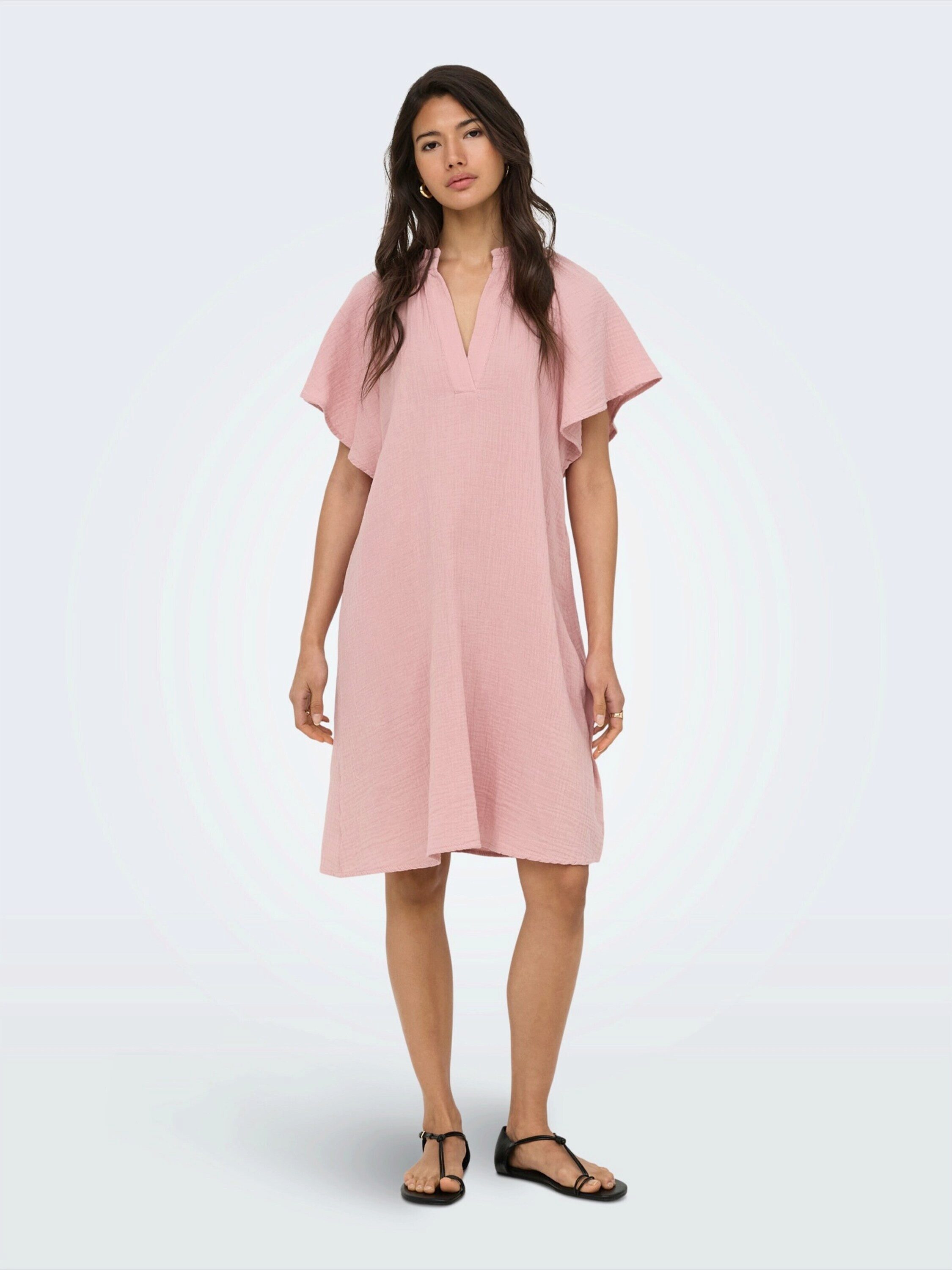 ONLY Midikleid ONLTHYRA (1-tlg) Rüschen