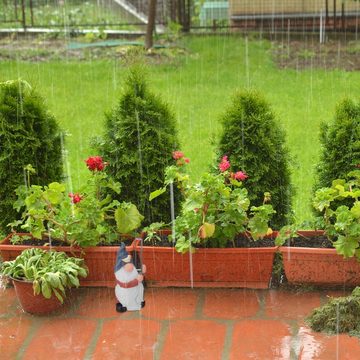 relaxdays Regenmesser Gartenzwerg Regenmesser