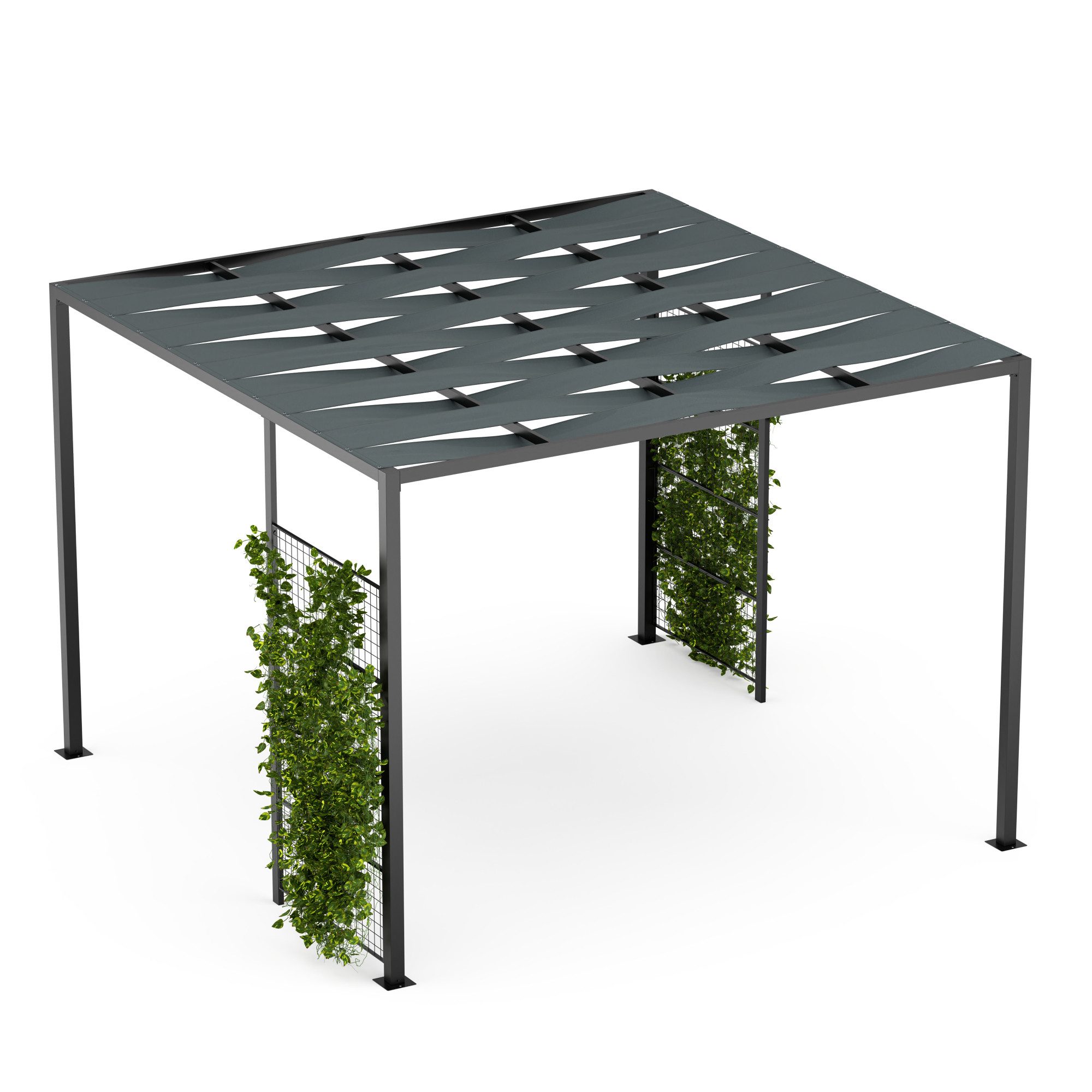 blumfeldt Pavillon Blumfeldt, (Set), Pergola 3x3m Seitenwände pulverbeschic günstig online kaufen