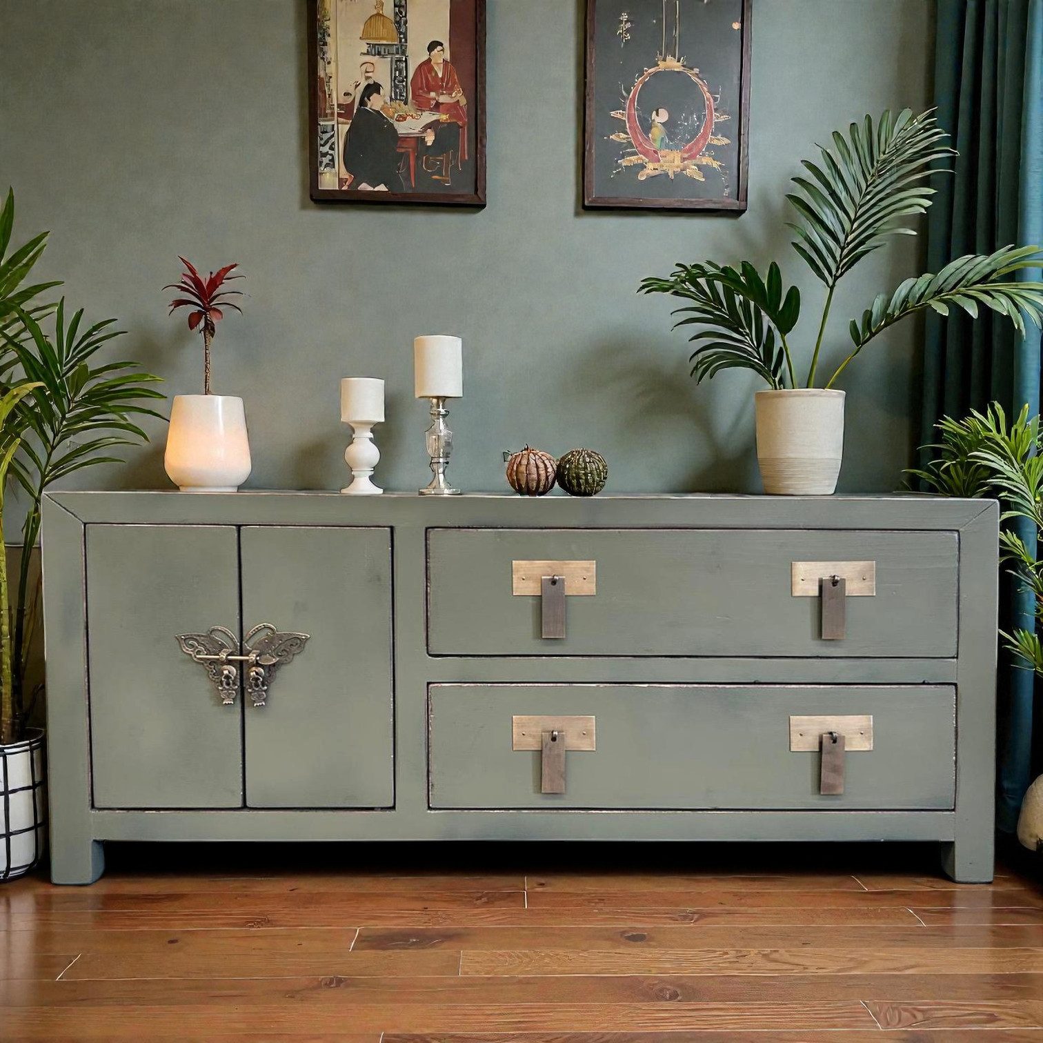 OPIUM OUTLET Kommode Schrank Lowboard Kommode Sideboard TV-Möbel Fernsehschrank