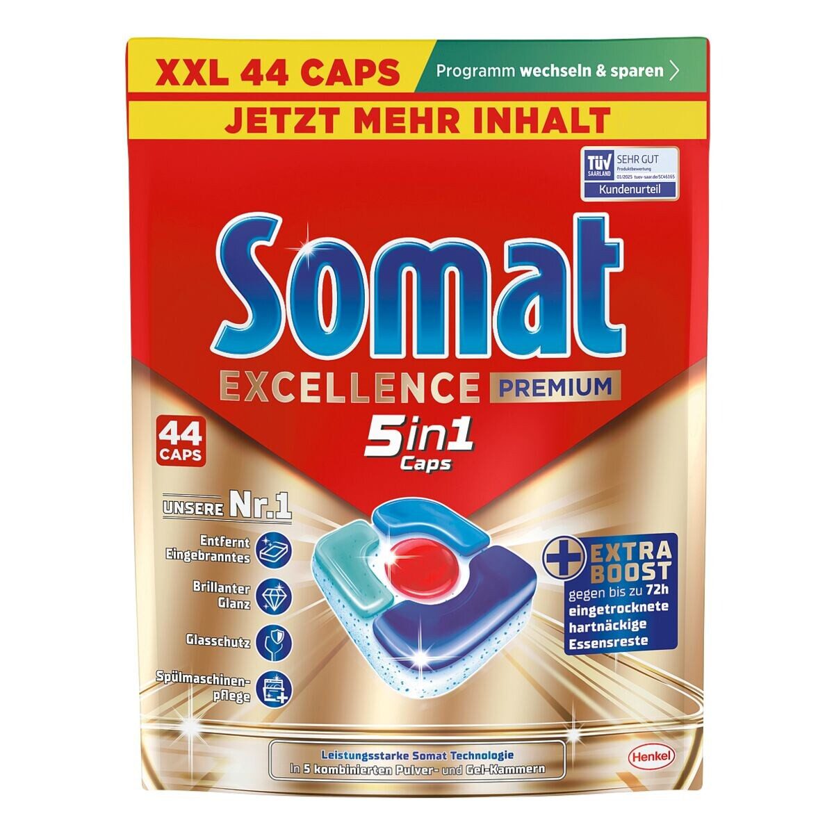 Somat Excellence Premium 5in1 Spülmaschinentabs (44 Caps)